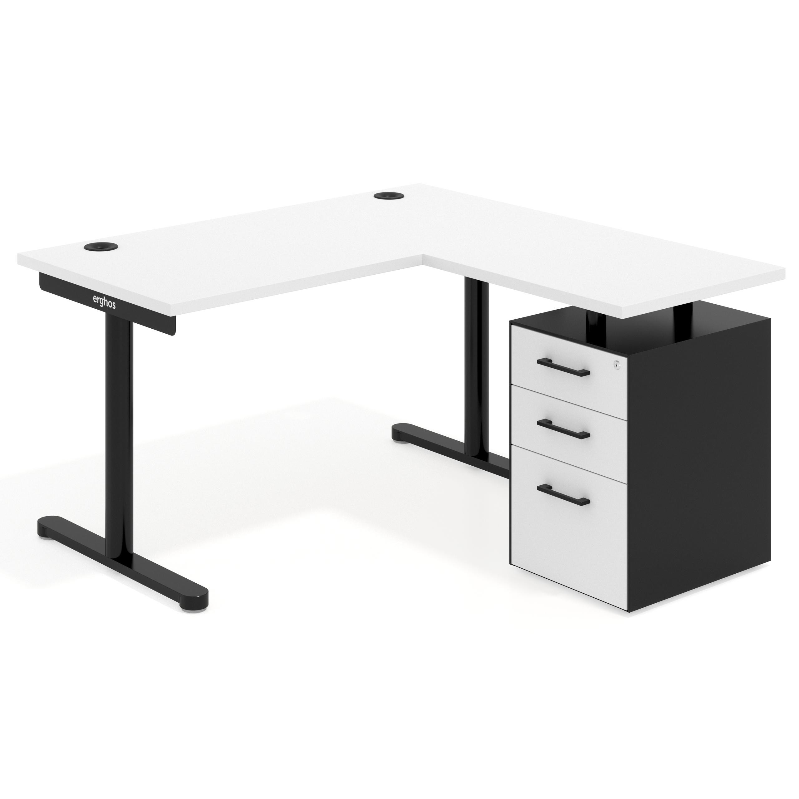 mesa en l 120x138 blanco mate tdesk mesa con ala corta pedestal melamina recto 1