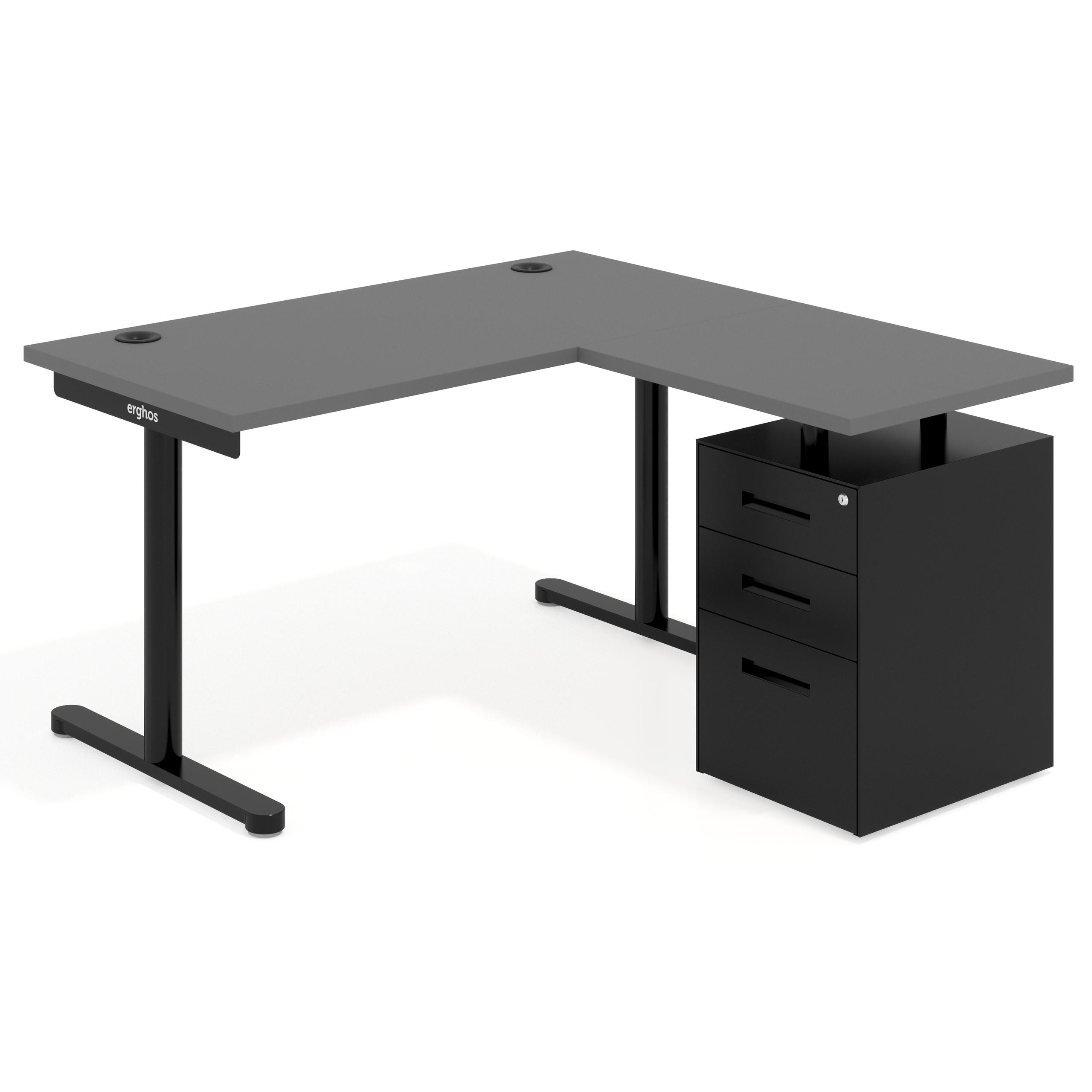 mesa en l 120x138 gris tormenta tdesk mesa con ala corta pedestal metal recto 1