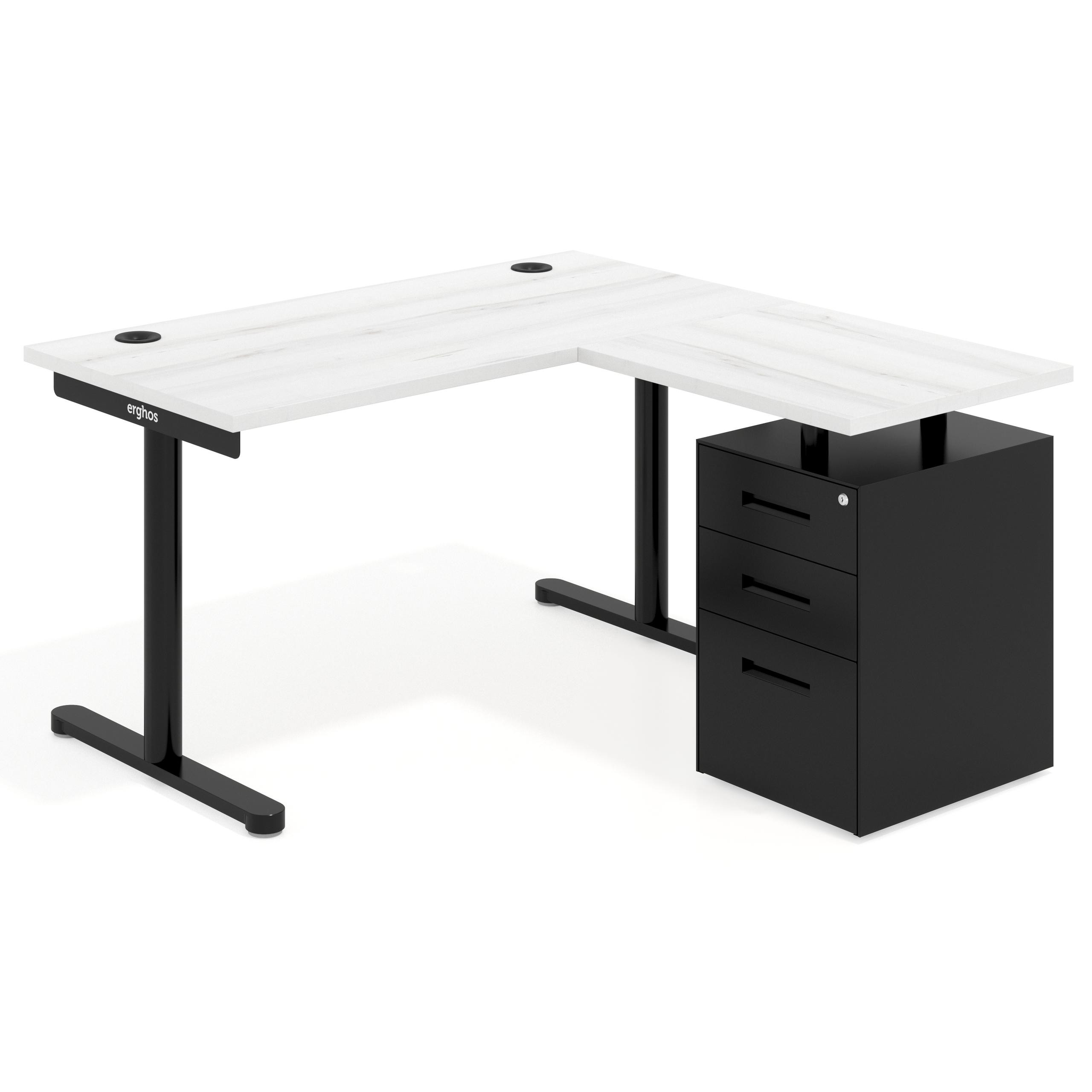 mesa en l 140x138 albo tdesk mesa con ala corta pedestal metal recto 1