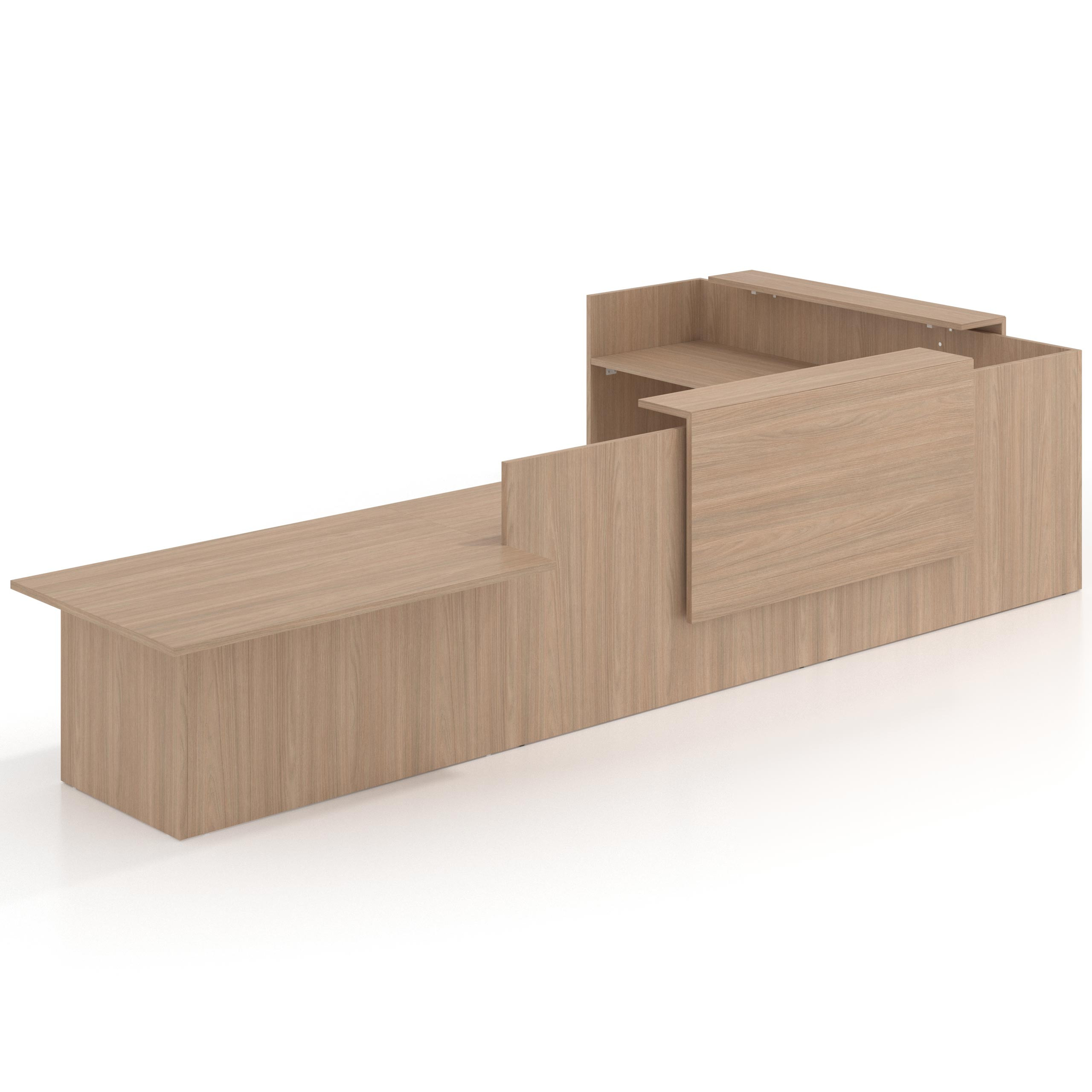mostrador de recepcion 238x320 siroco welcome mostrador con rincon izquierdo y modulo de atencion 1