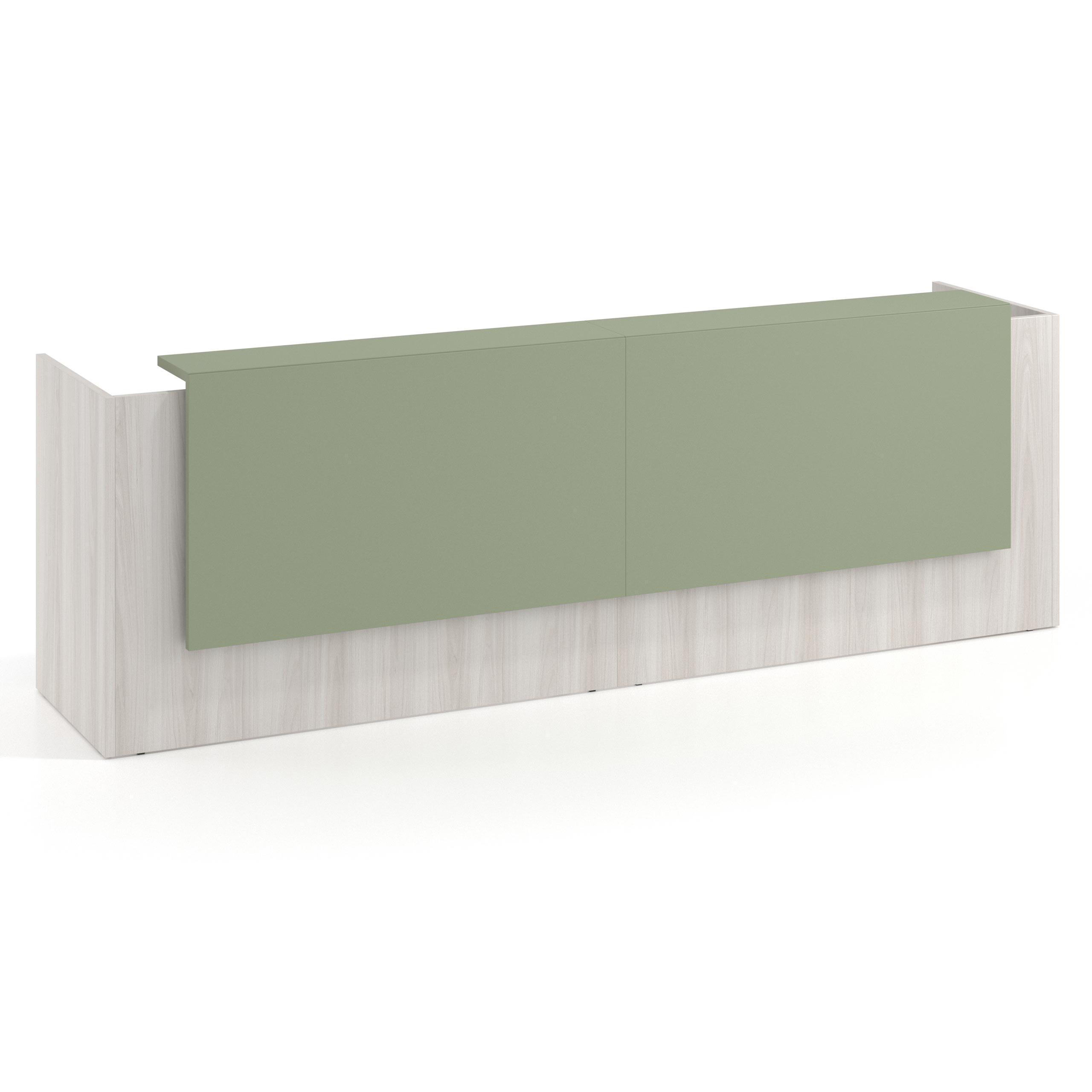 mostrador de recepcion 246x75 california sauce welcome mostrador doble con doble encimera larga 1