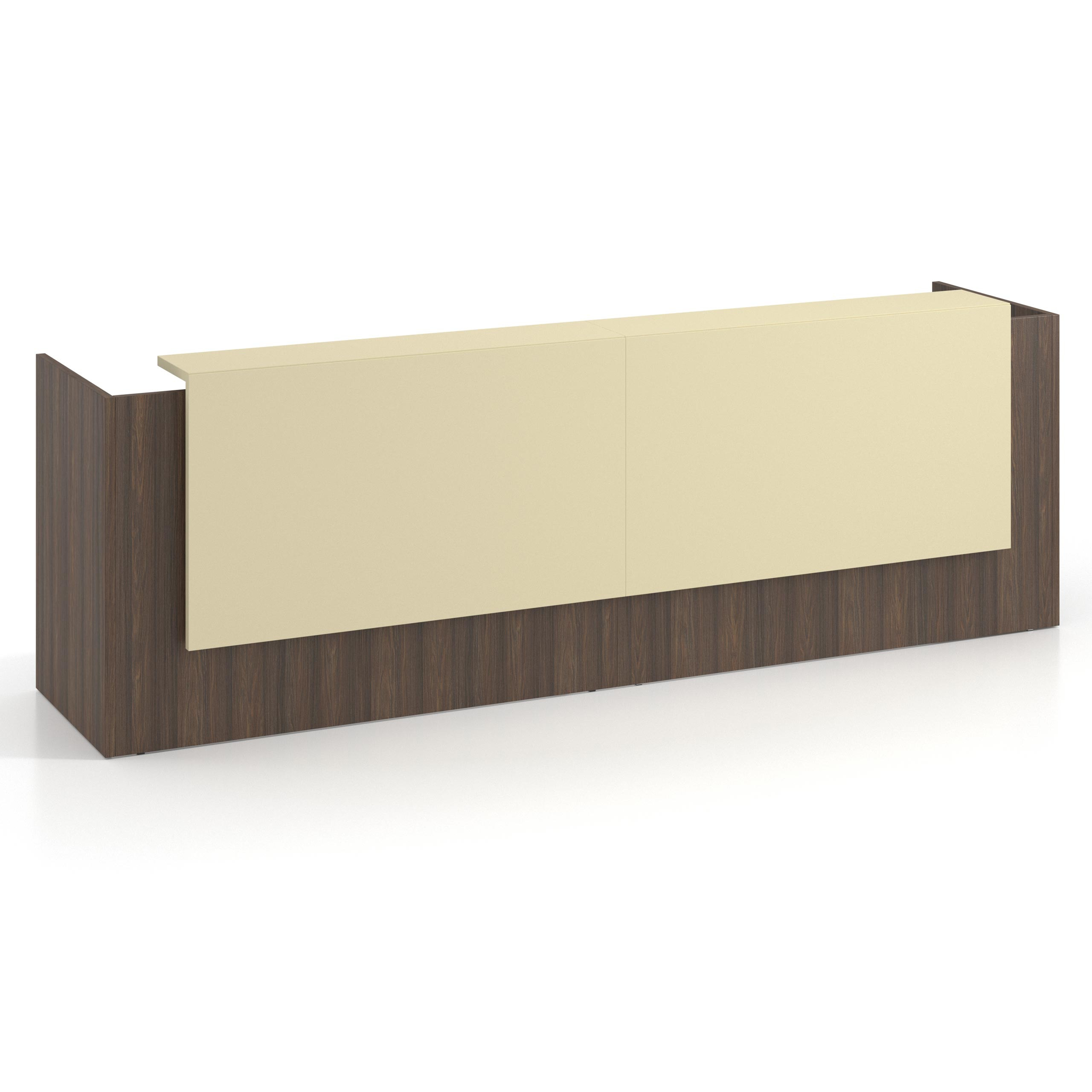 mostrador de recepcion 246x75 mistral salvia welcome mostrador doble con doble encimera larga 1