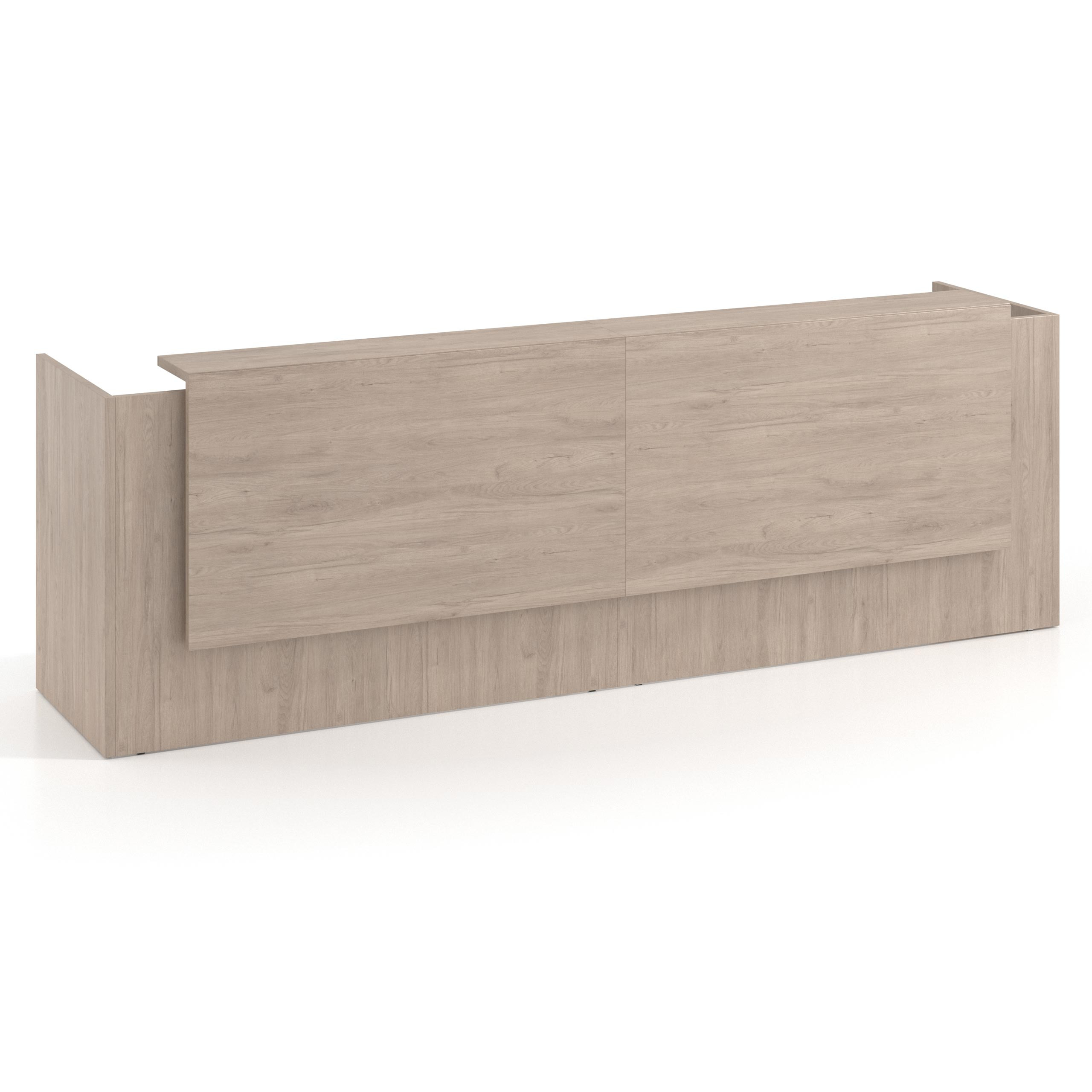 mostrador de recepcion 246x75 sahara welcome mostrador doble con doble encimera larga 1