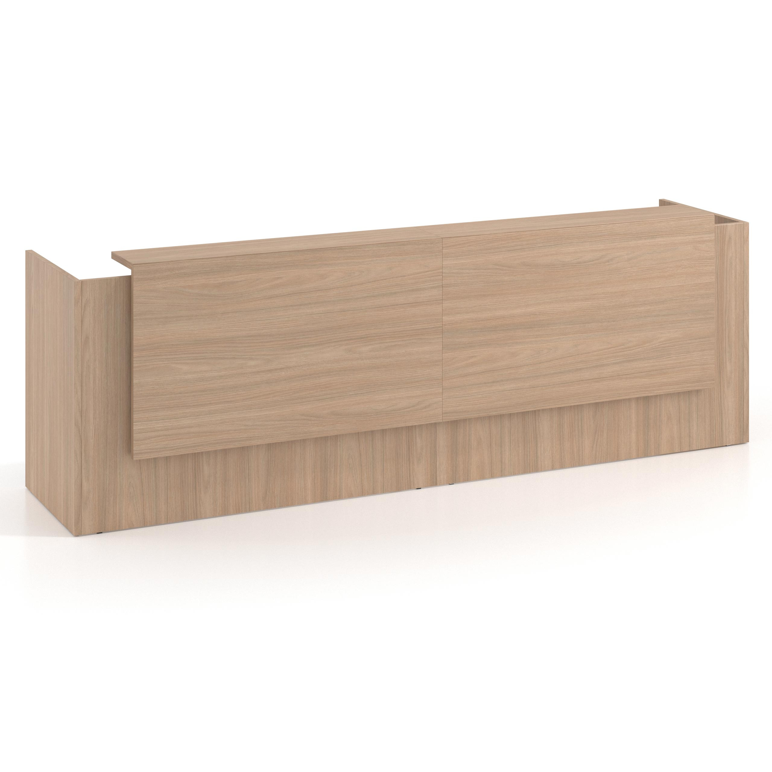 mostrador de recepcion 246x75 siroco welcome mostrador doble con doble encimera larga 1