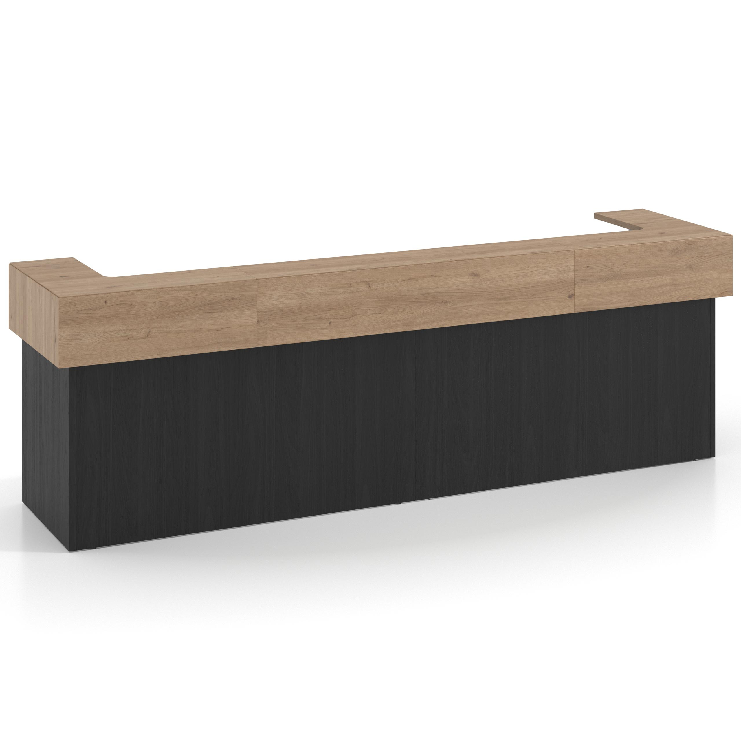 mostrador de recepcion 326x75 bocamina naturale welcome mostrador doble encimera corta corrida 1
