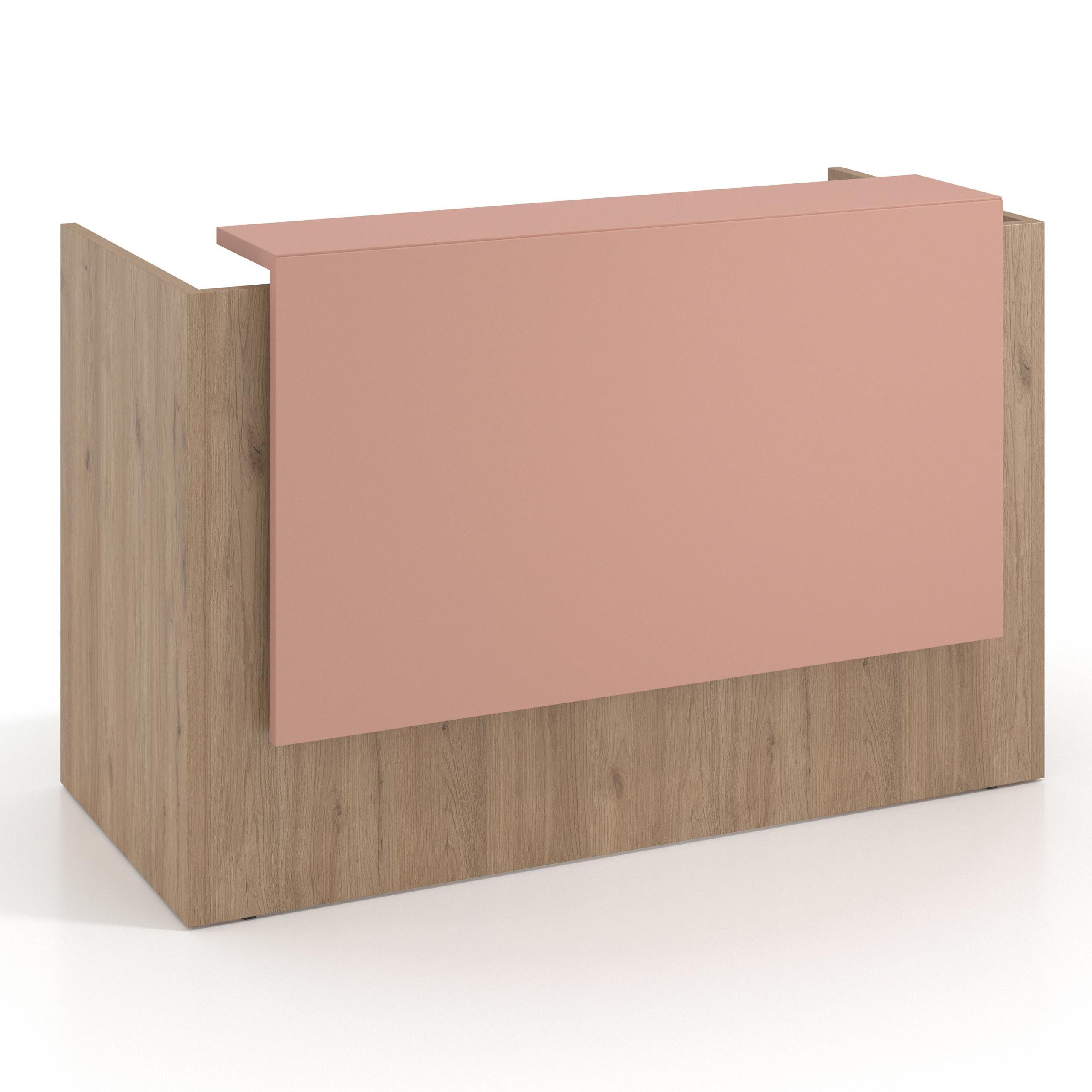mostrador de recepcion 106x75 naturale rosa talco welcome mostrador individual encimera larga 1
