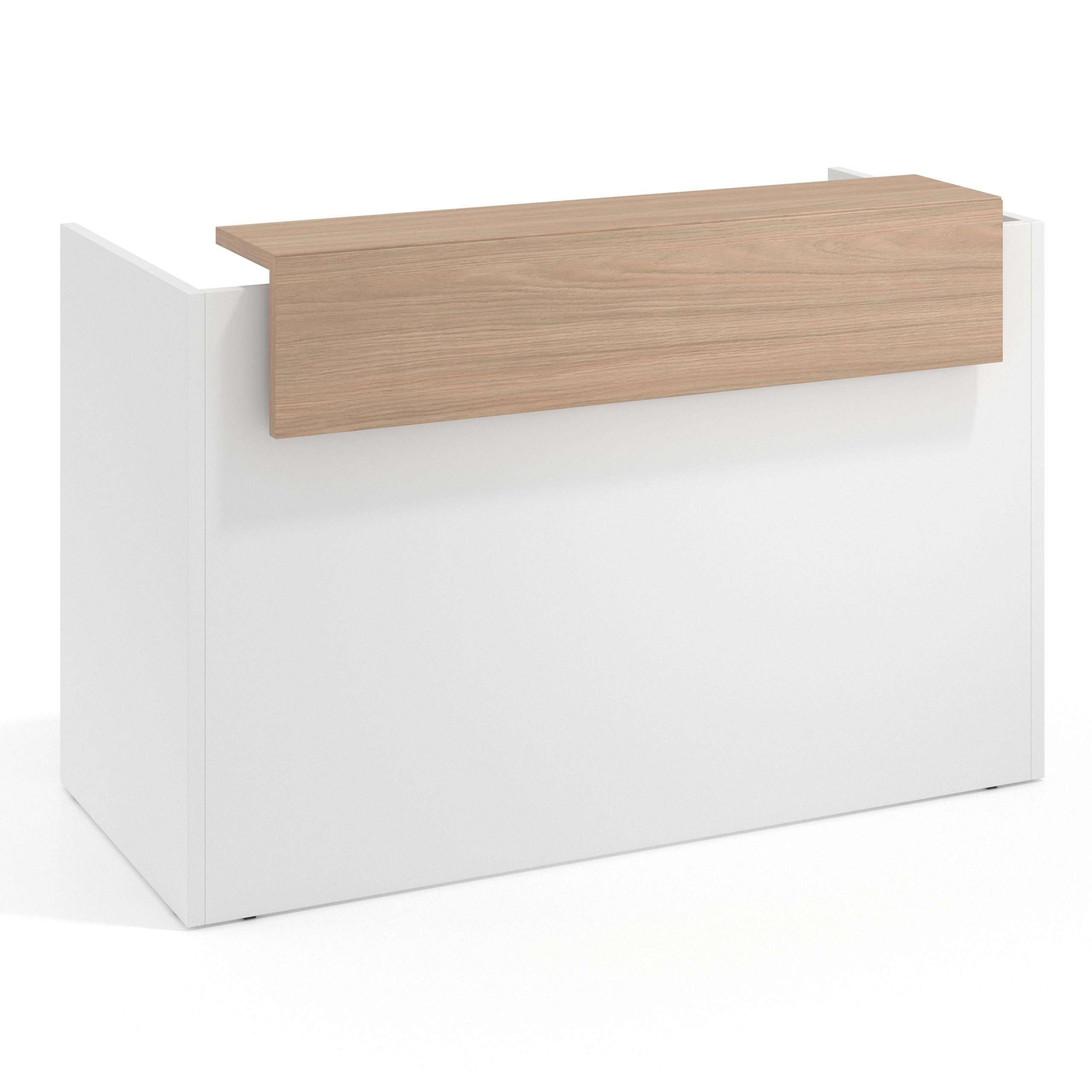 mostrador de recepcion 106x75 blanco mate siroco welcome mostrador individual encimera corta 1