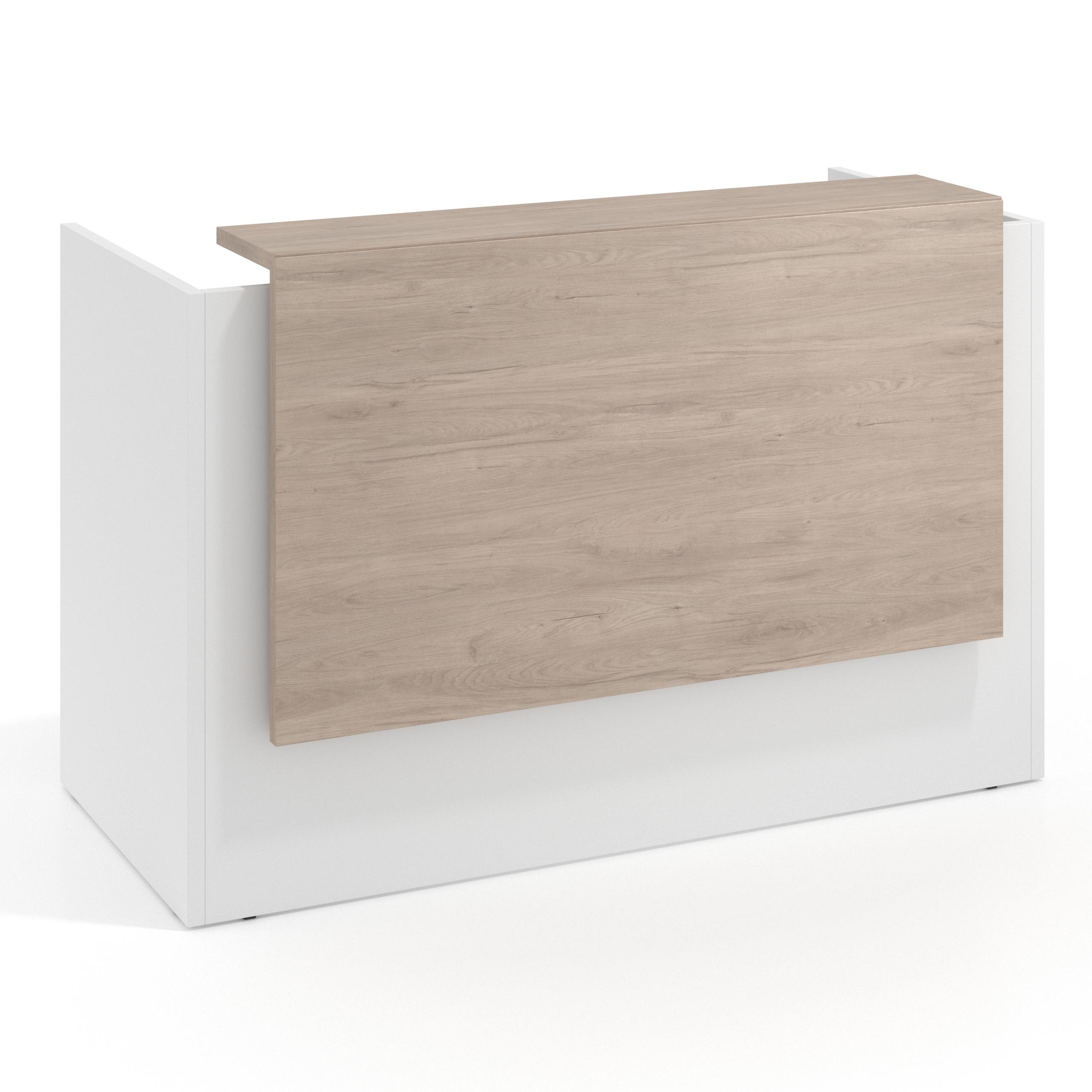 mostrador de recepcion 106x75 blanco mate sahara welcome mostrador individual encimera larga 1