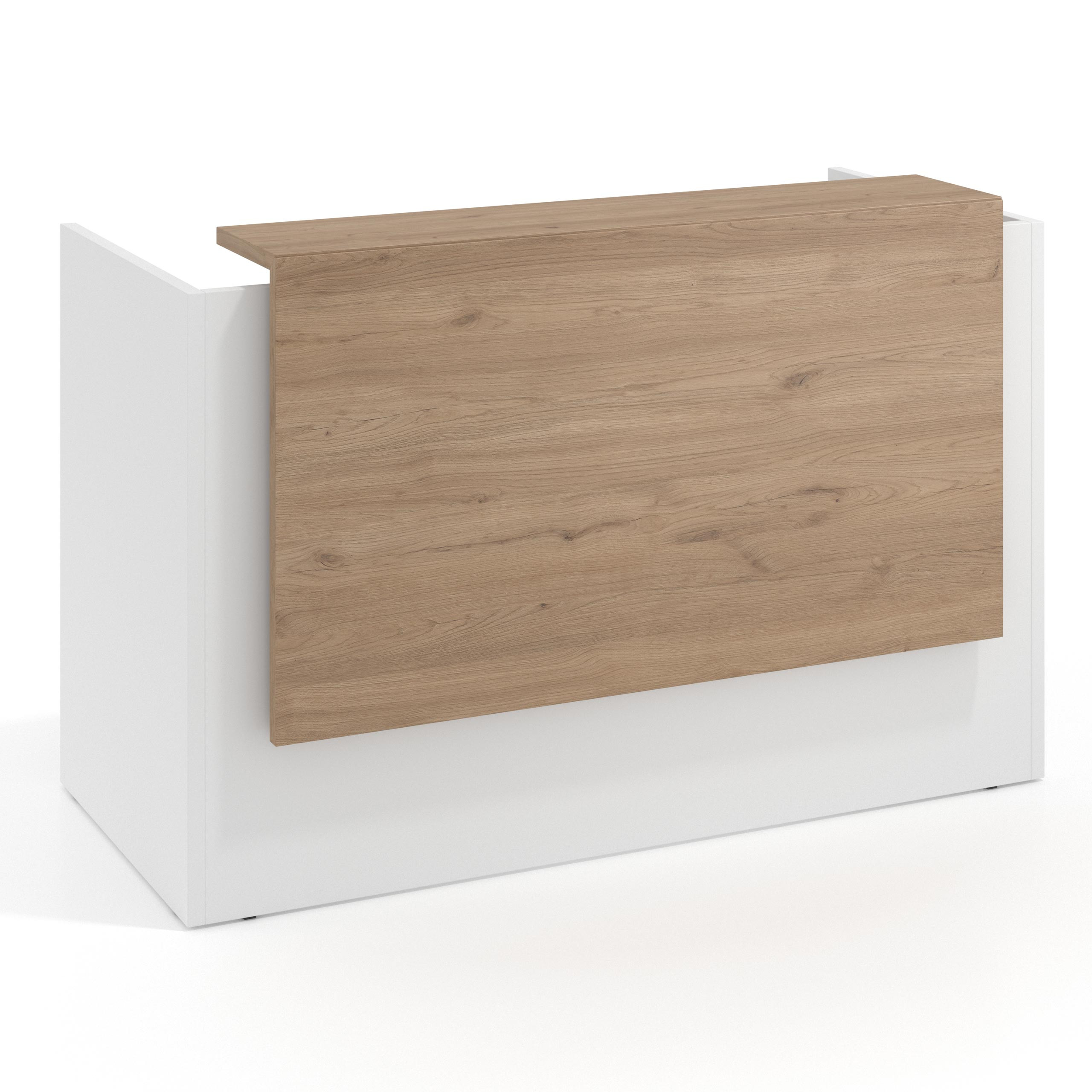 mostrador de recepcion 106x75 blanco mate naturale welcome mostrador individual encimera larga 1