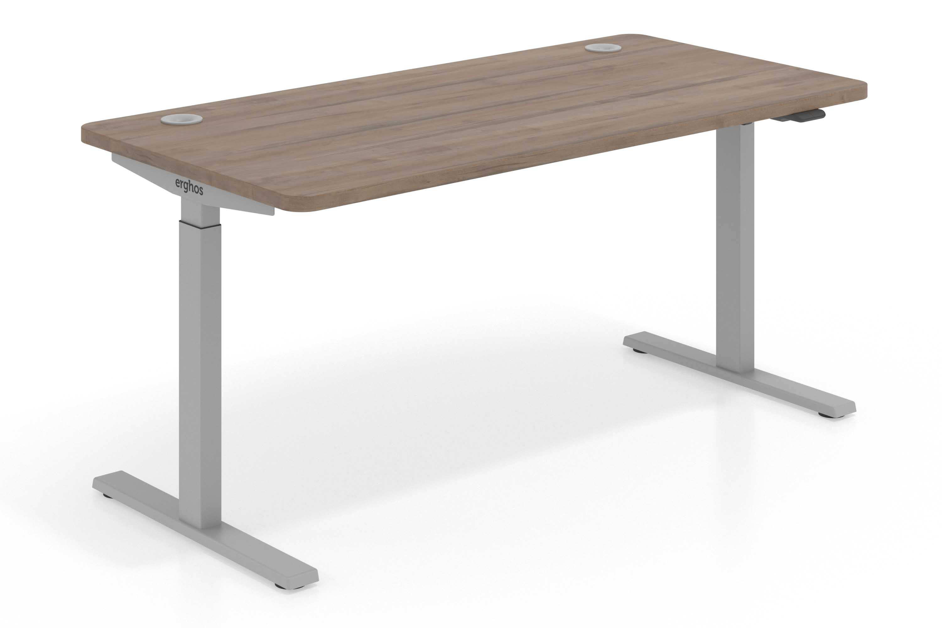 escritorio elevable 160x80 noce erghos curvo 1