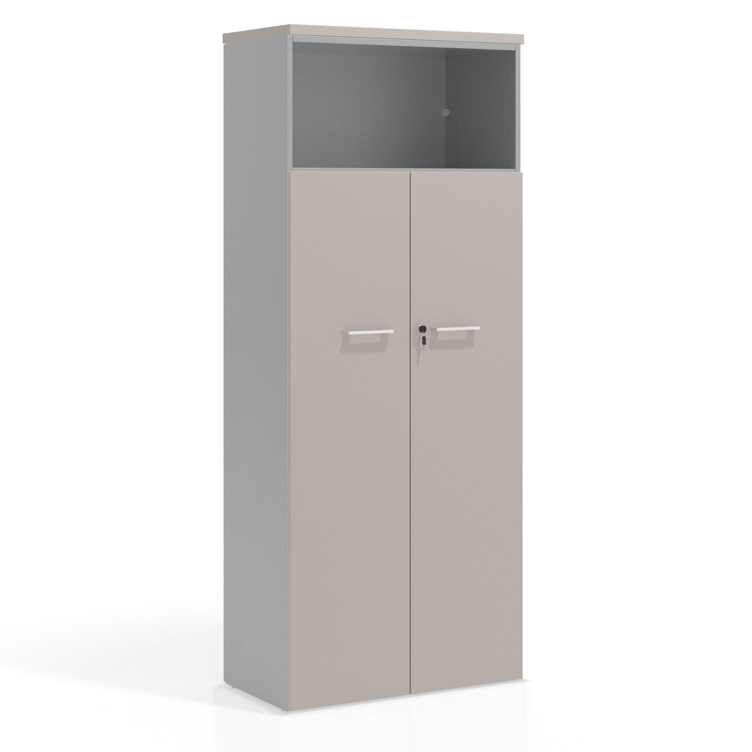 armario de oficina gris coco colors puerta 4 alturas 1
