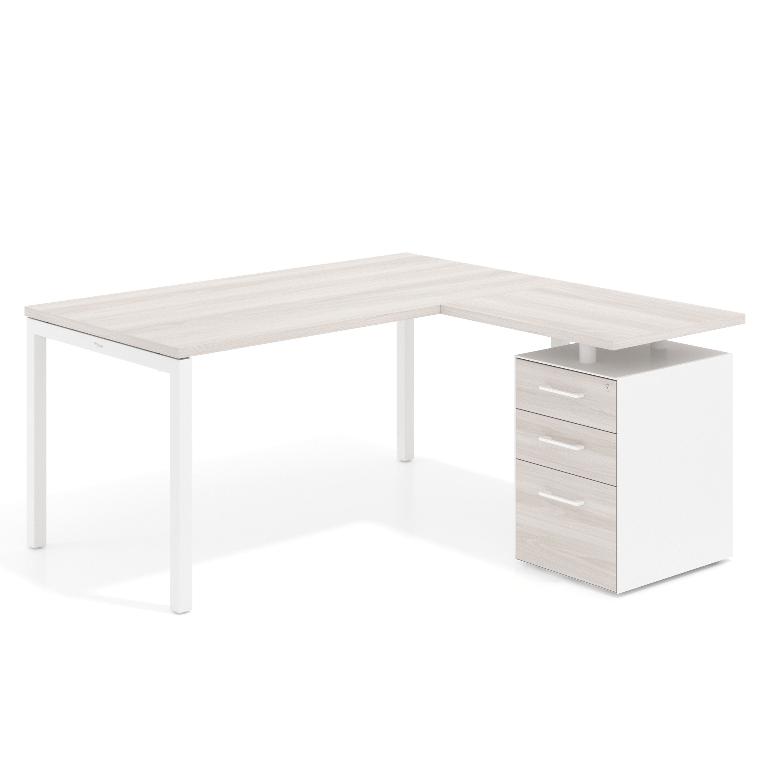mesa en l 140x150 california kube mesa con ala fondo 80 ala corta frontales melamina recto 1