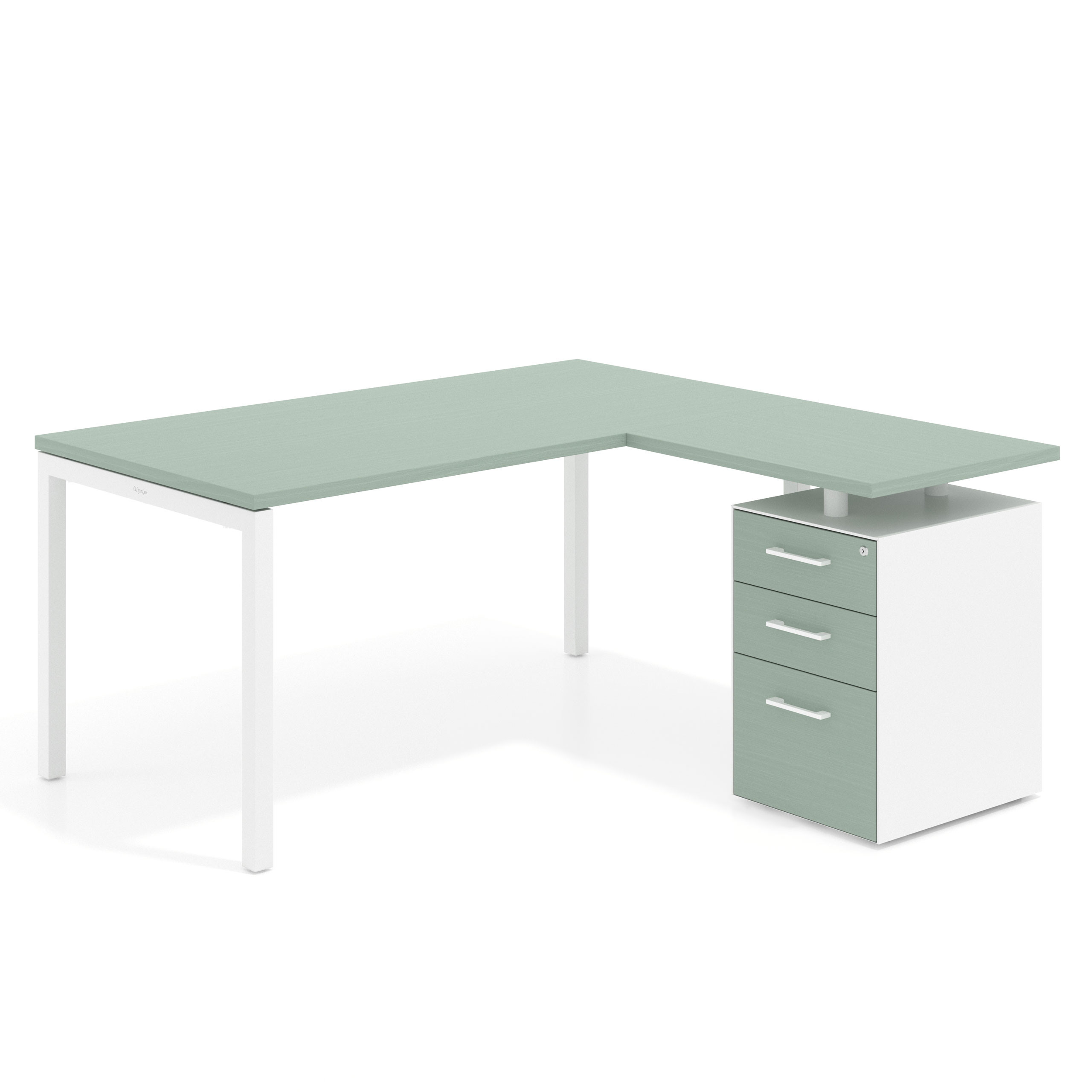 mesa en l 140x150 iris kube mesa con ala fondo 80 ala corta frontales melamina recto 1