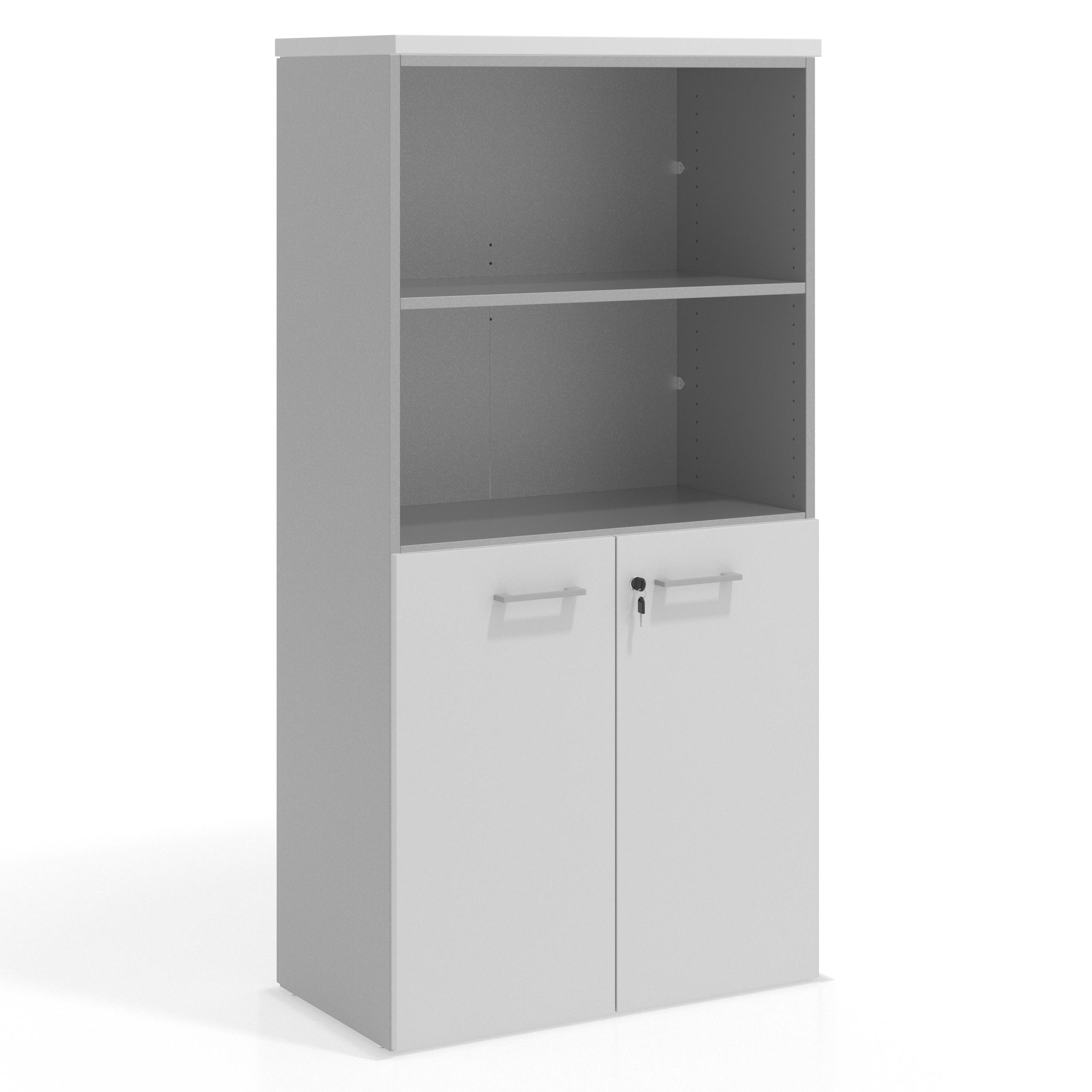 armario de oficina blanco mate colors puerta baja puertas 2h 1