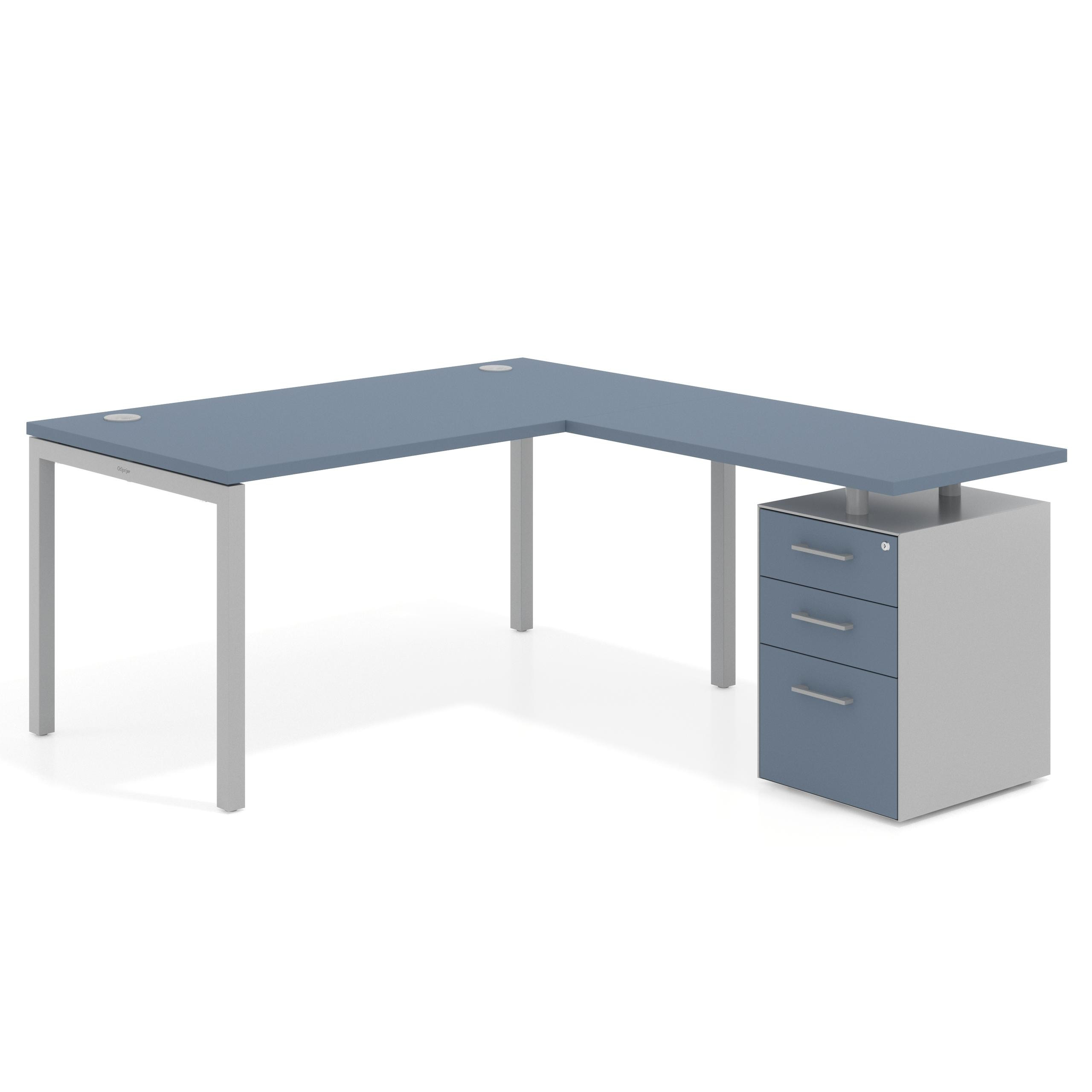 mesa en l 140x200 azul talco kube mesa en l fondo 100 frontales melamina recto 1