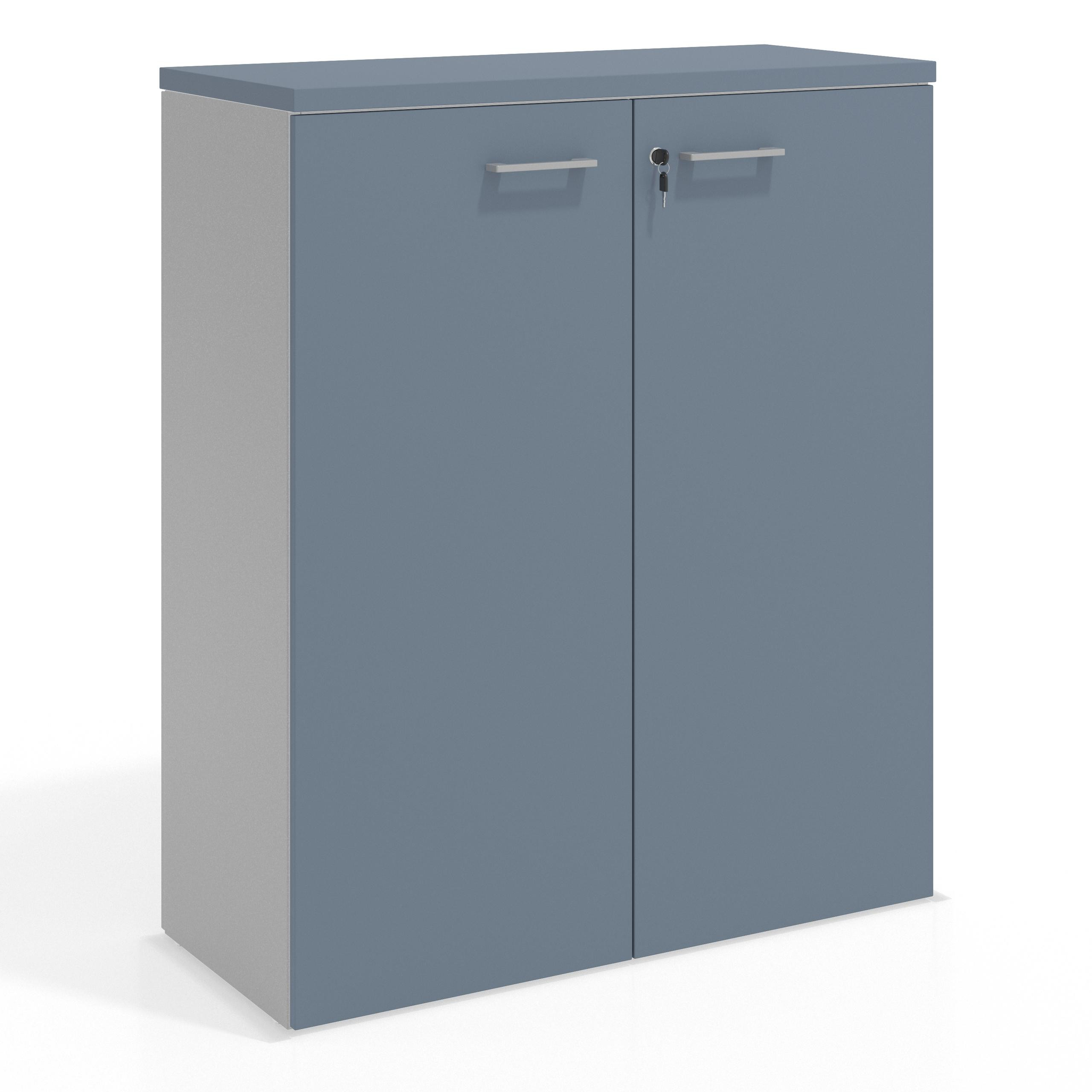 armario de oficina azul talco colors puerta alta puertas 3h 1