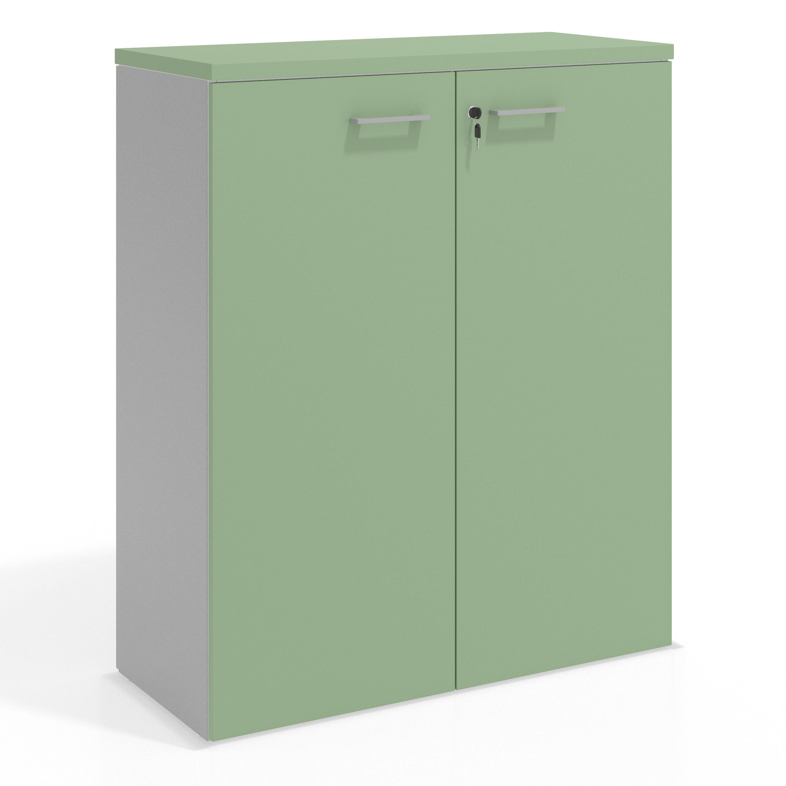 armario de oficina verde talco colors puerta alta puertas 3h 1