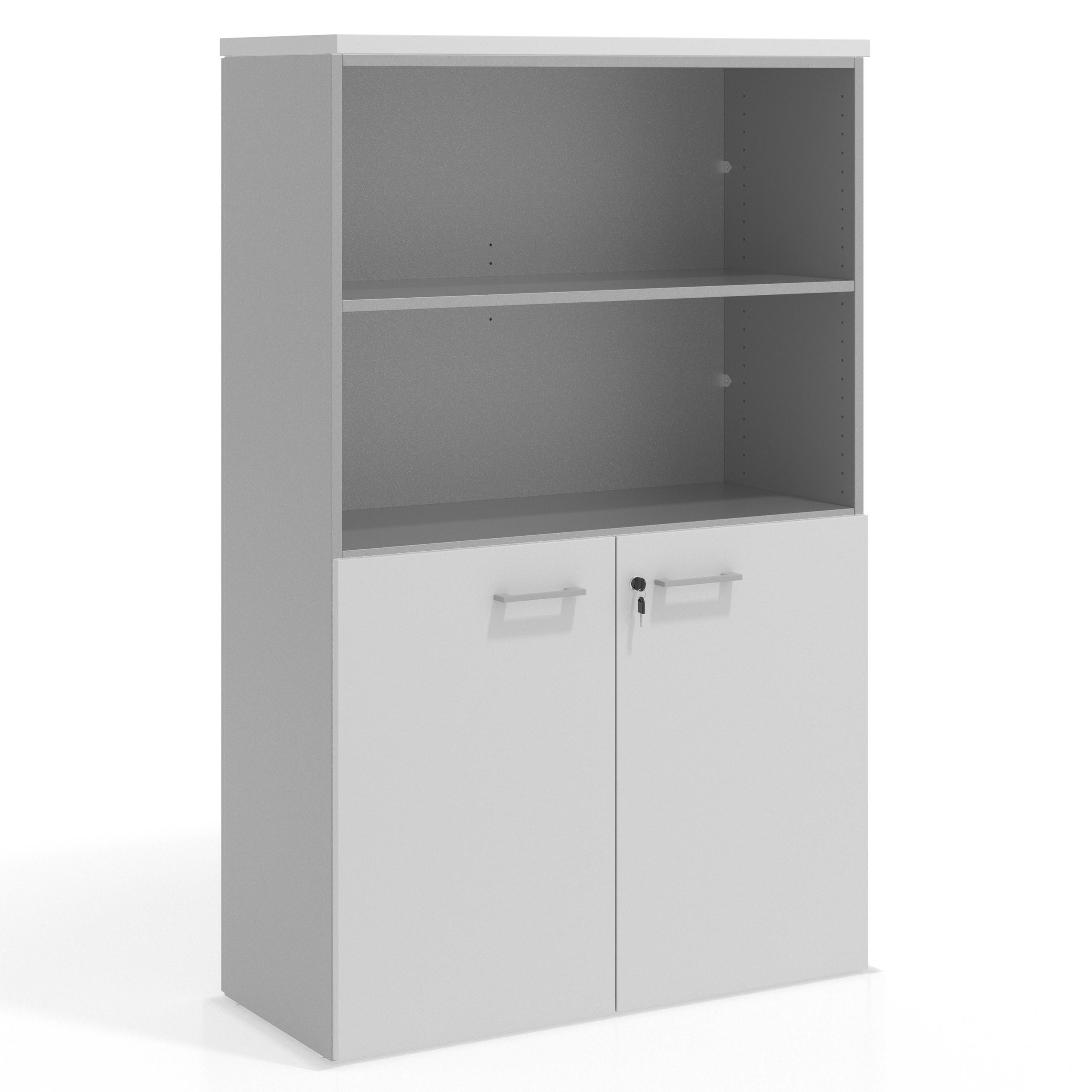 armario de oficina blanco mate colors puerta baja puertas 2h 1