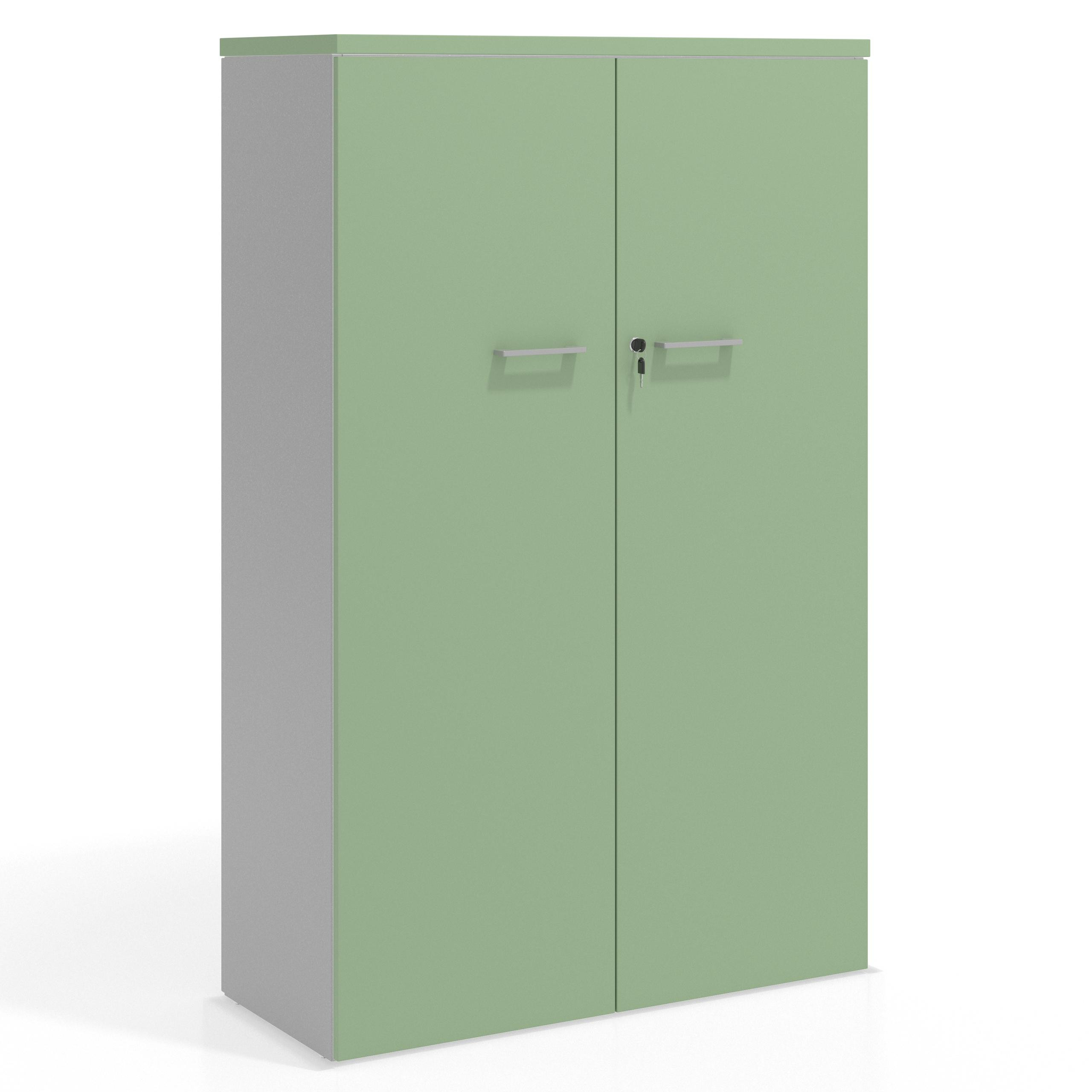 armario de oficina verde talco colors puerta alta puertas 4h 1