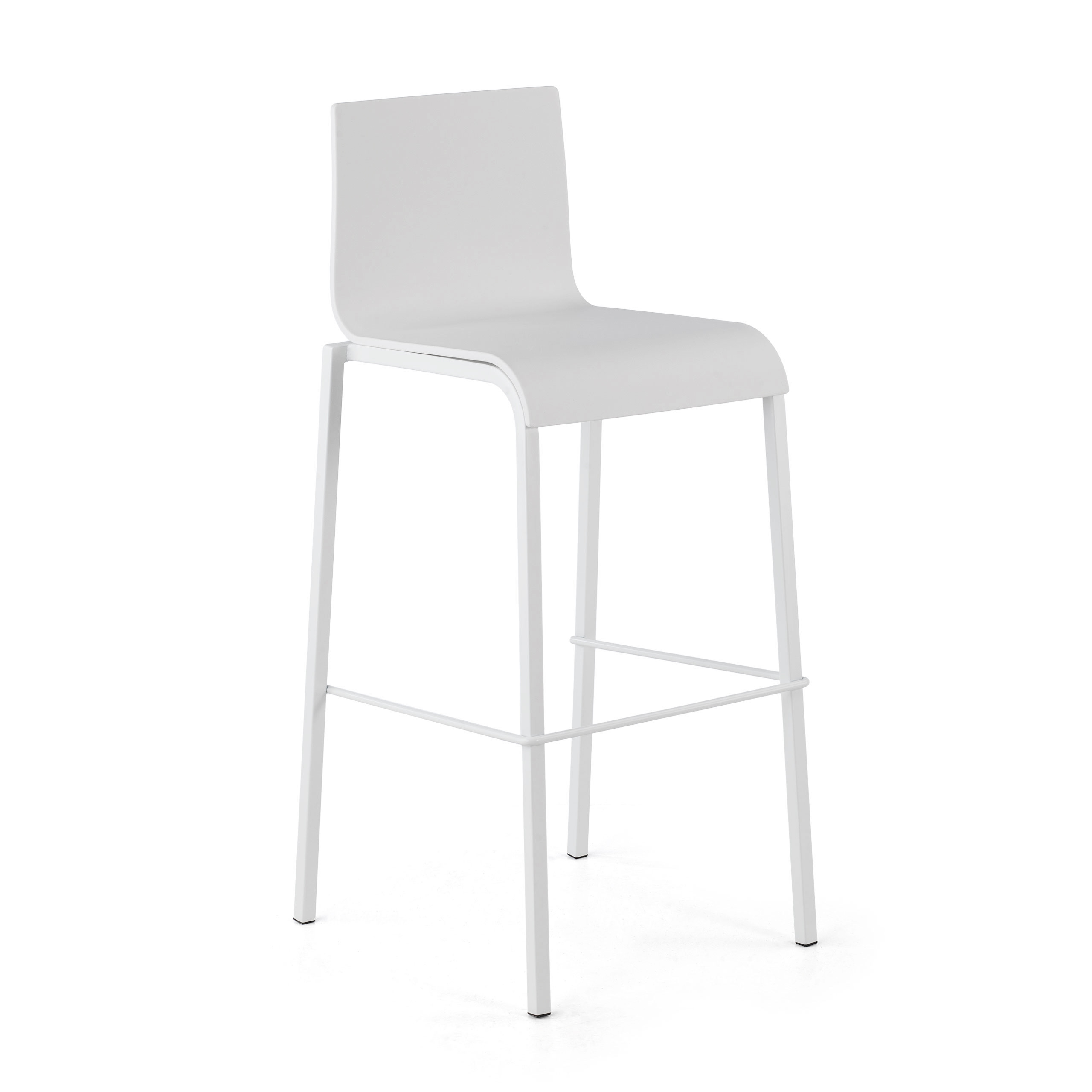 taburete de oficina blanco selena plastico 1