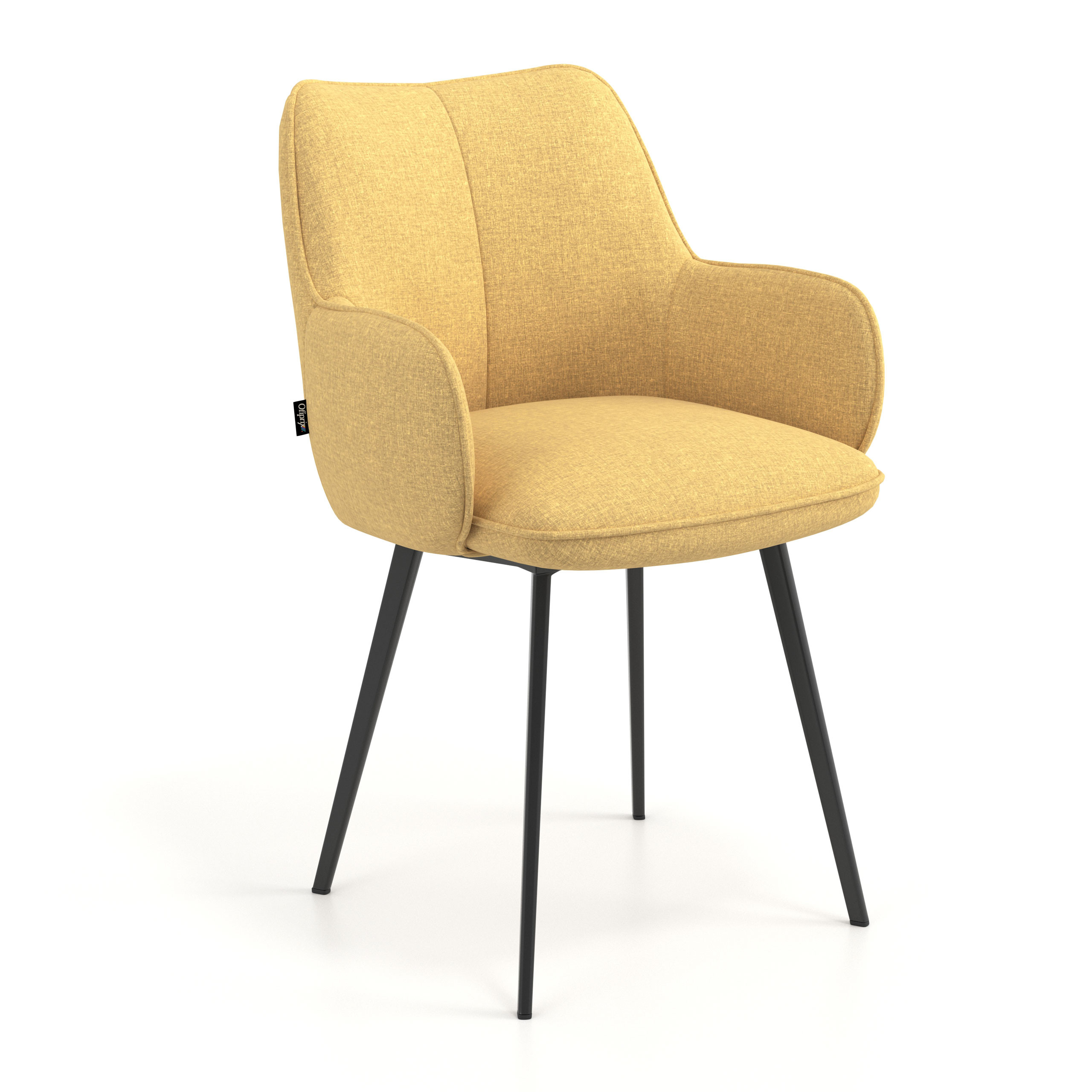silla confidente amarillo gala 4 patas 1