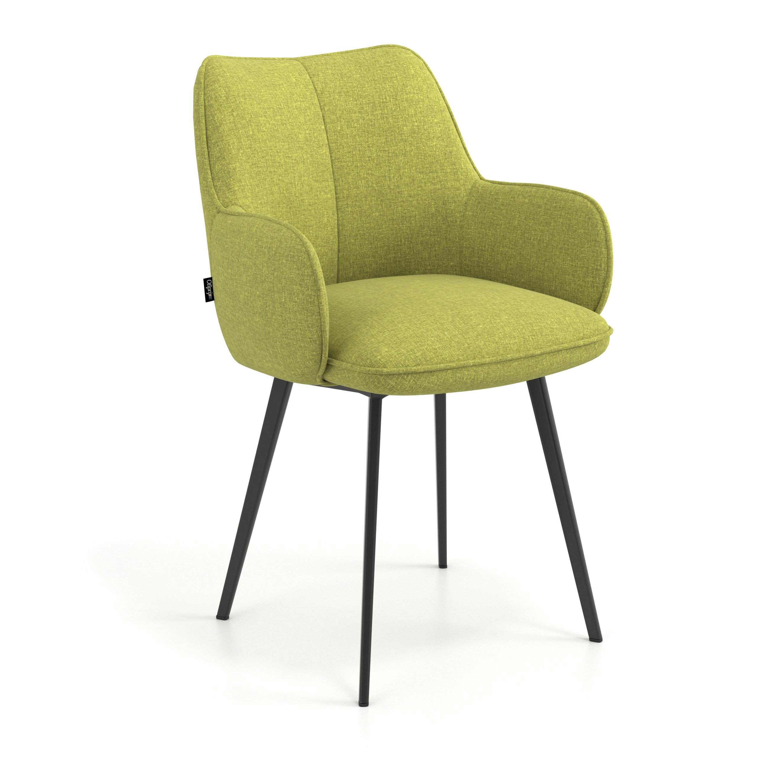 silla confidente verde gala 4 patas 1
