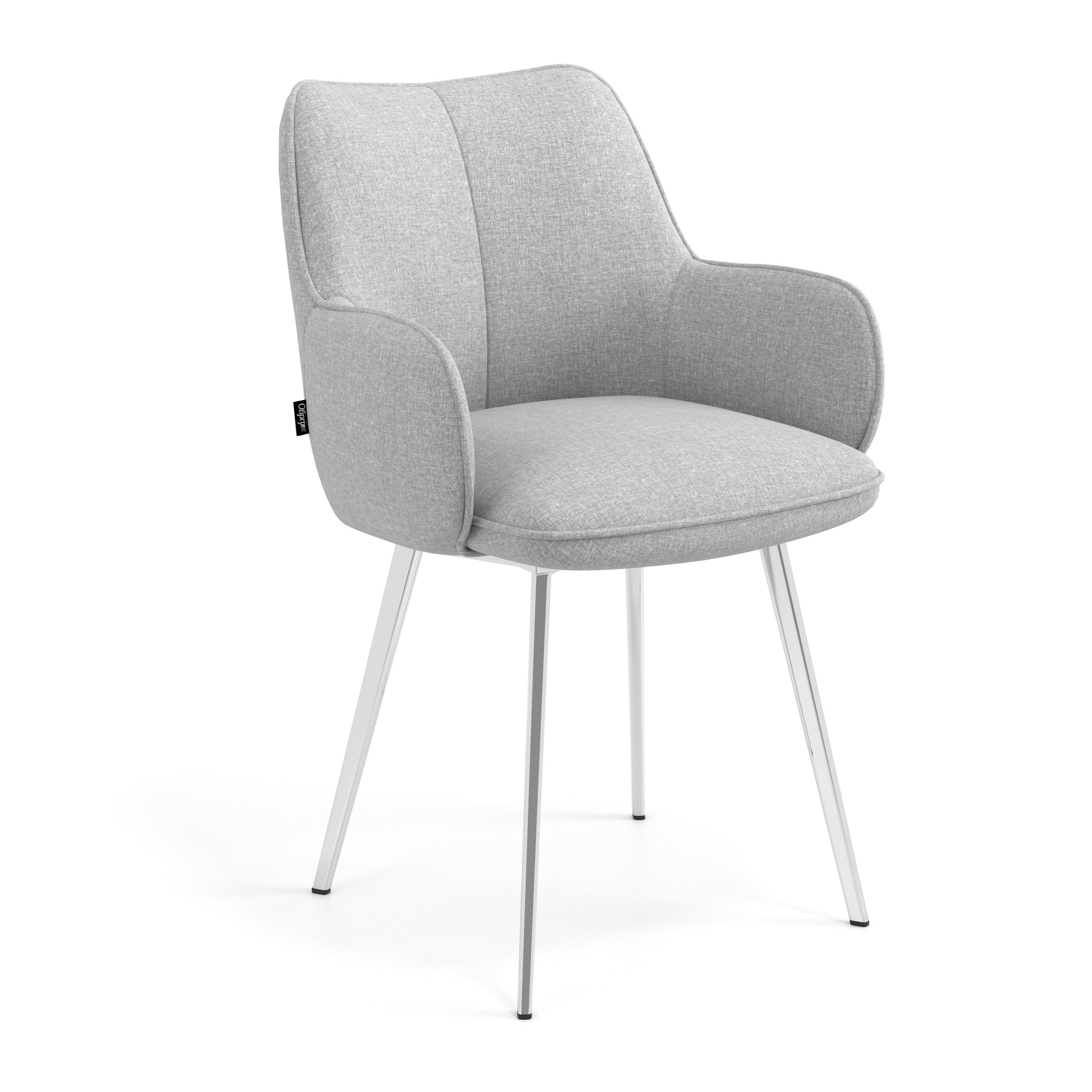 silla confidente gris gala 4 patas 1