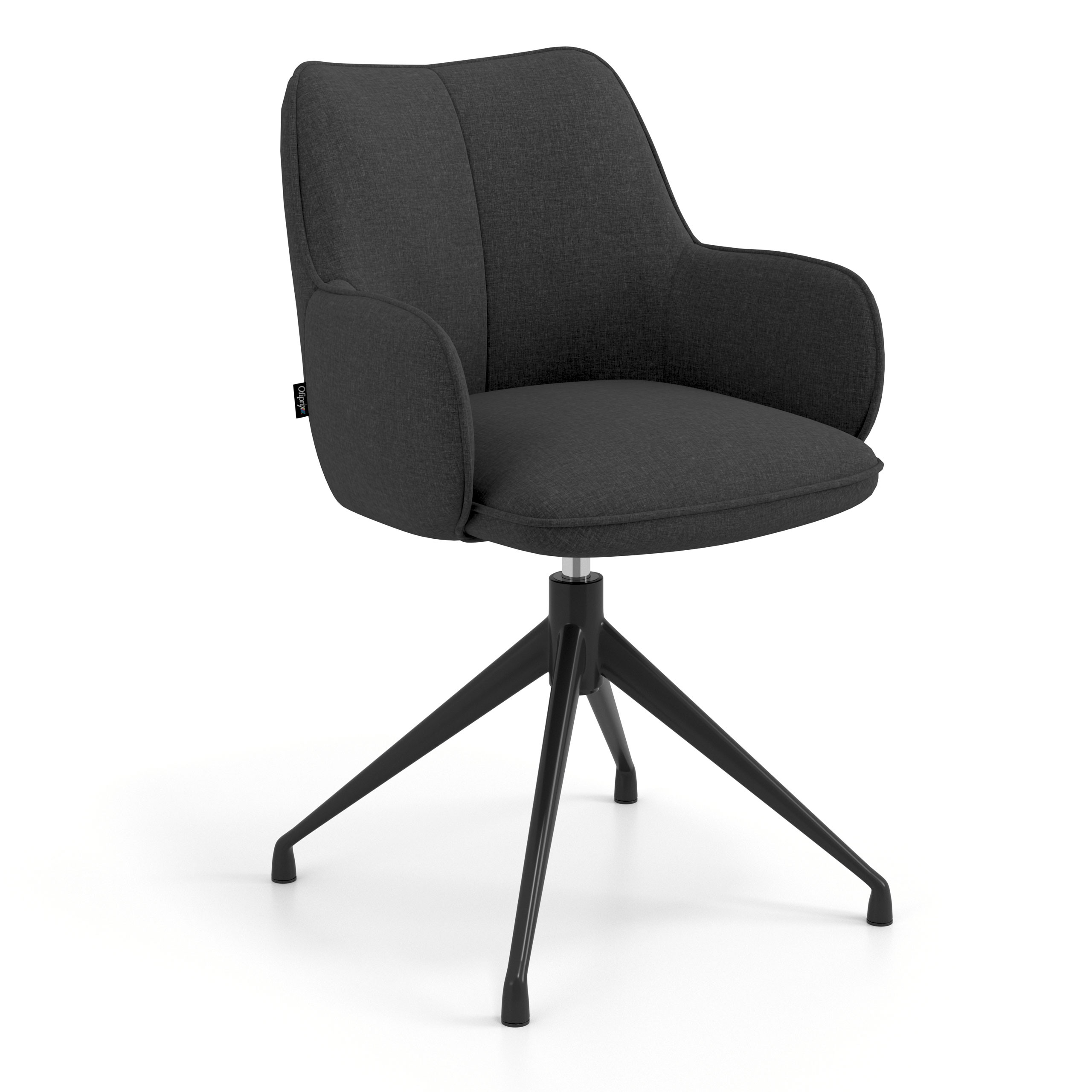 silla confidente antracita gala giratoria 1