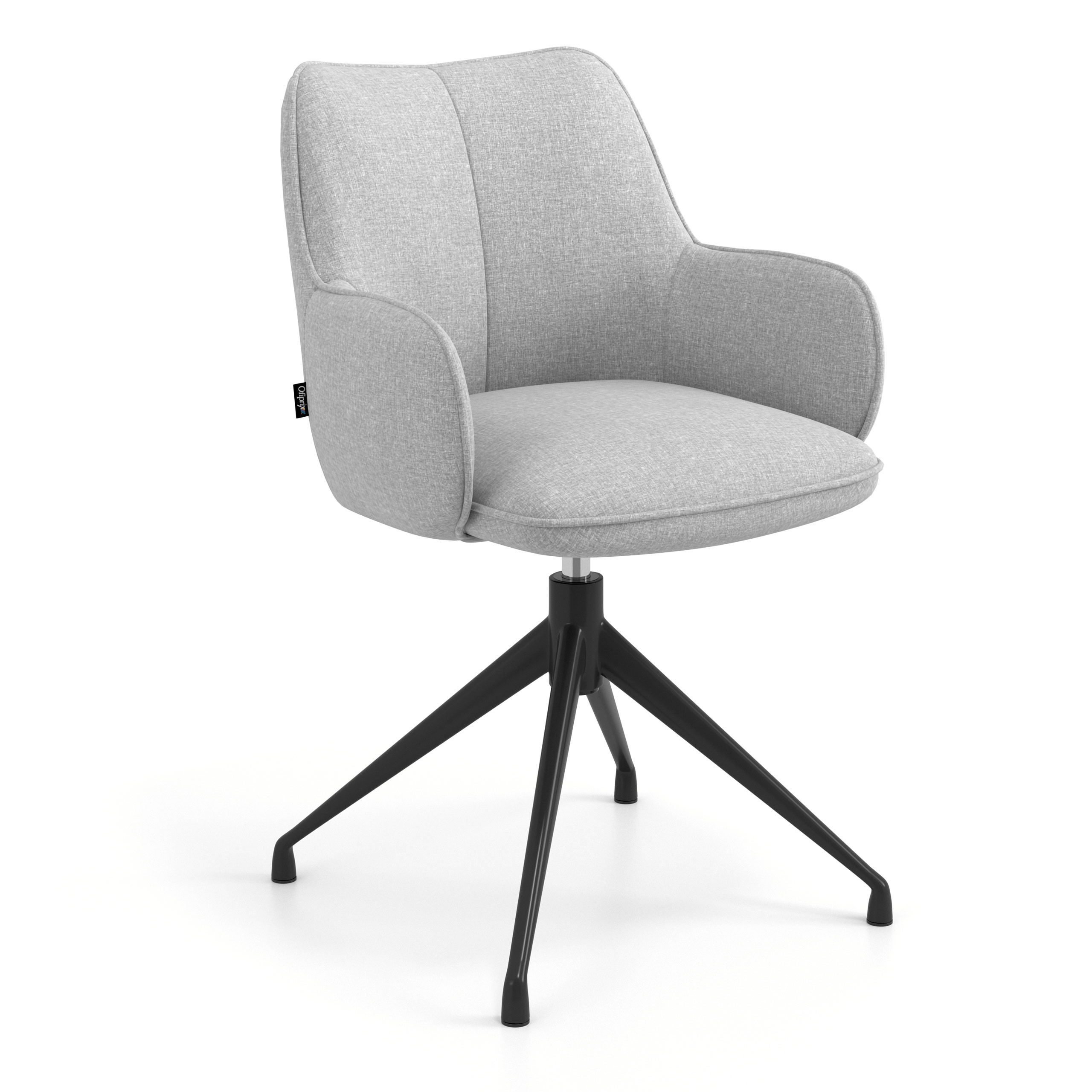 silla confidente gris gala giratoria 1
