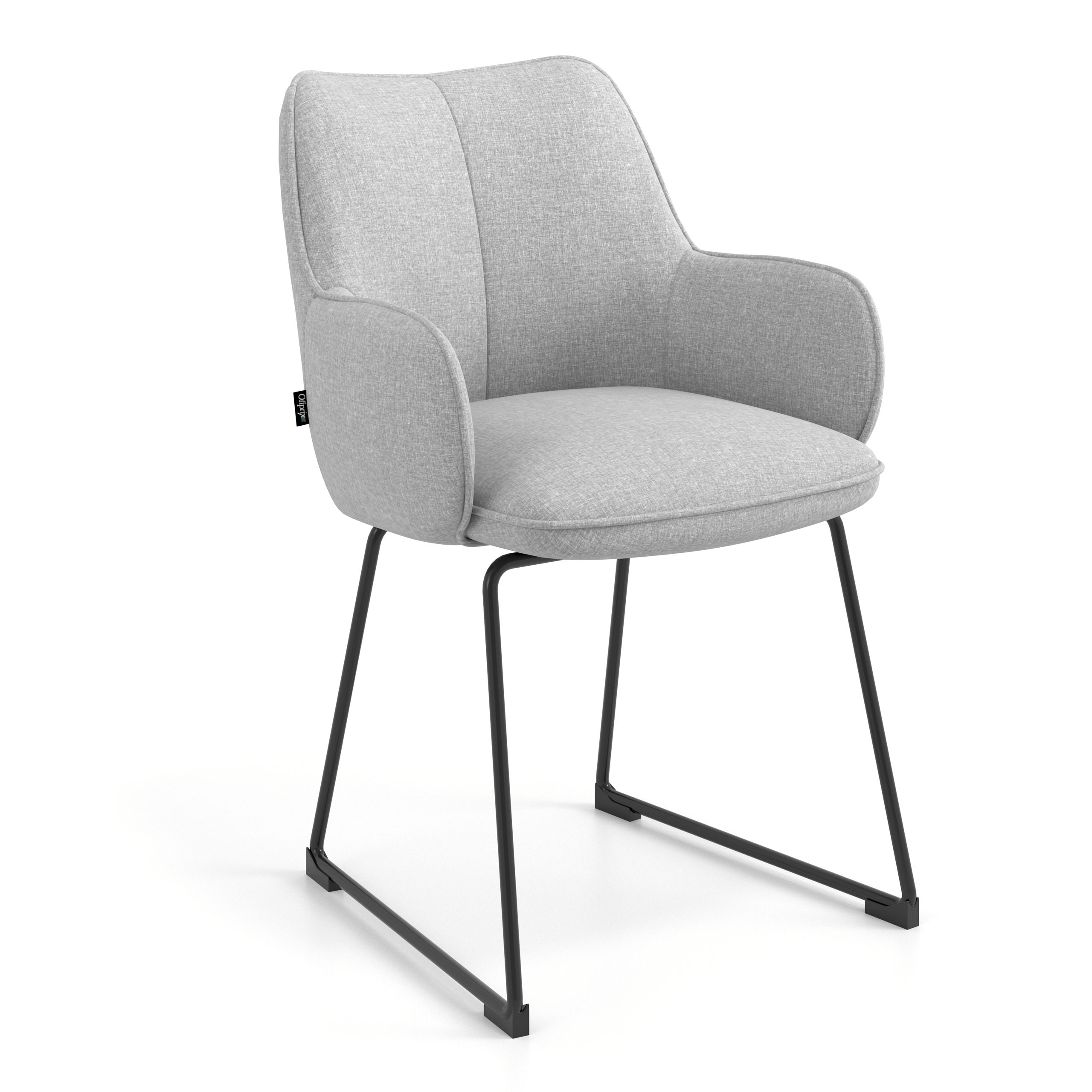 silla confidente gris gala patin 1