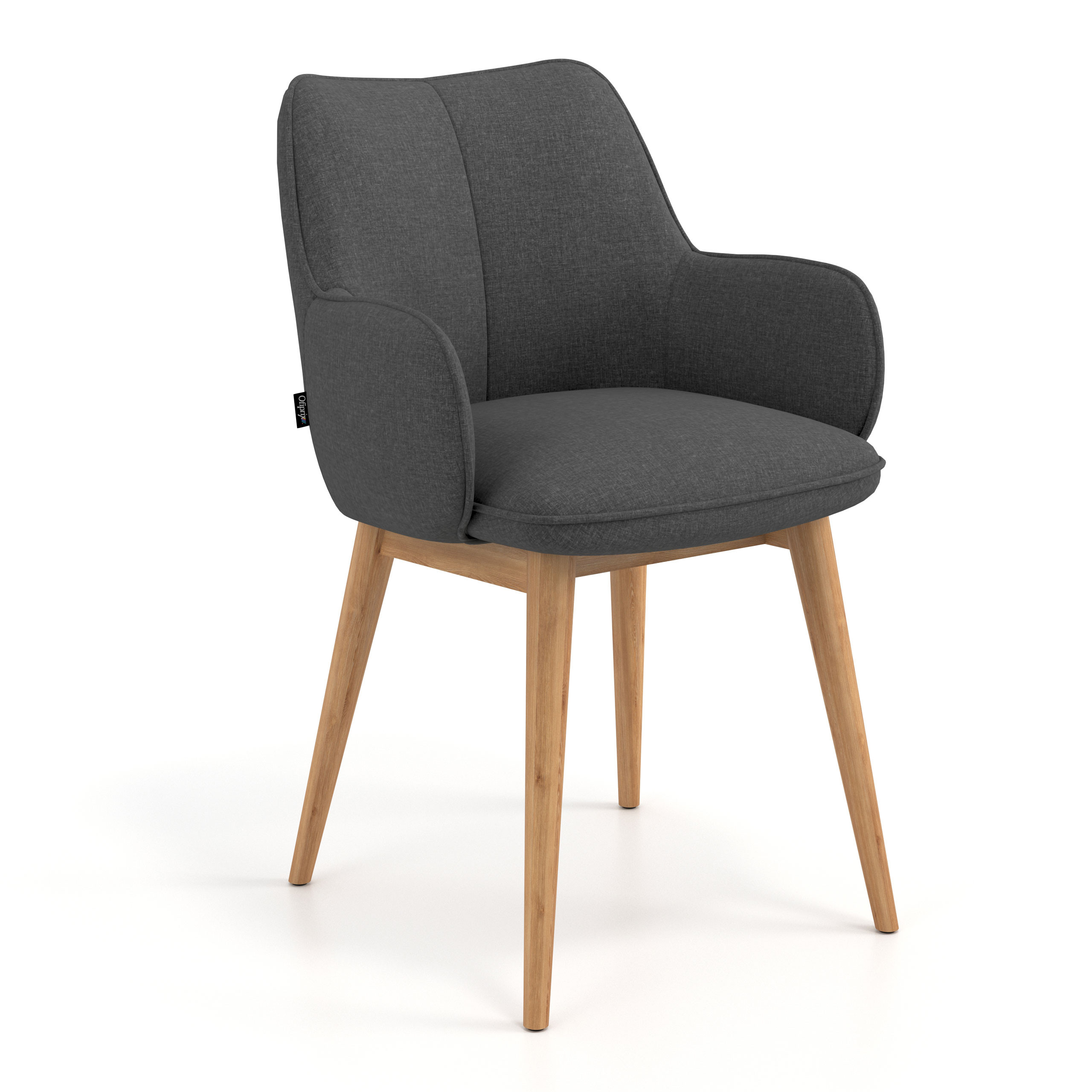 silla confidente antracita gala 4 patas madera 1