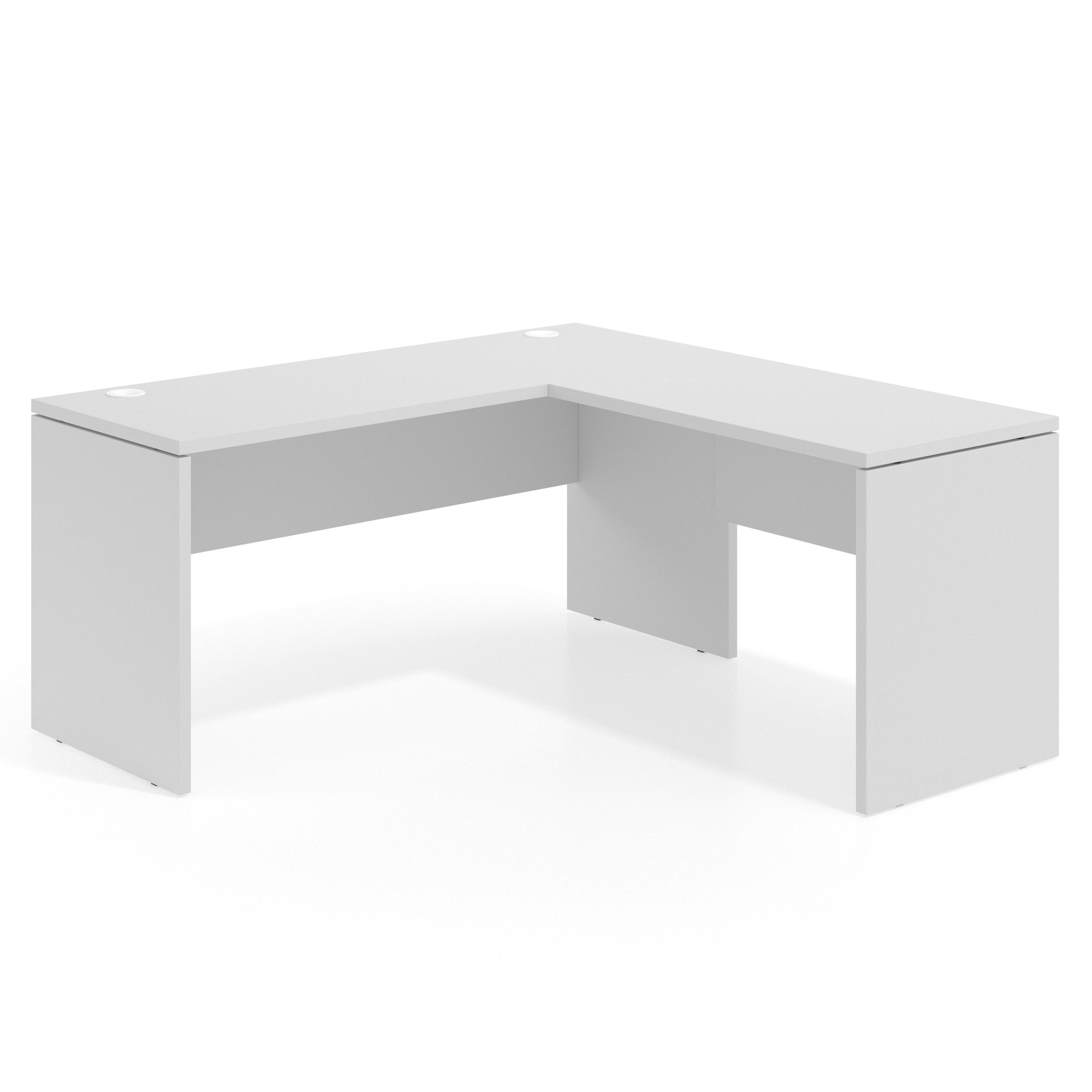 mesa en l 140x160 blanco mate work mesa fondo 60cm con ala 1