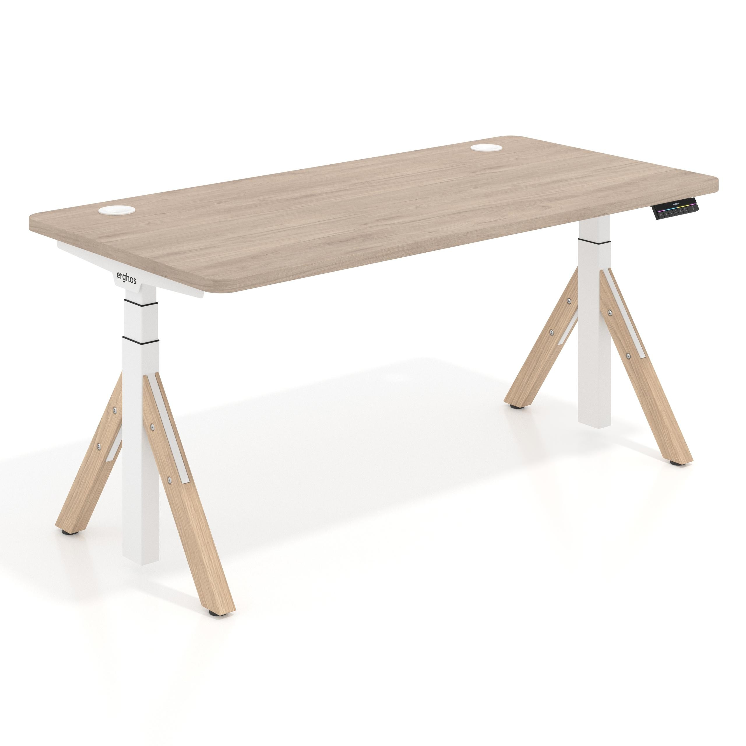 escritorio elevable 140x80 sahara erghos alpha 4 cantos curvos 1