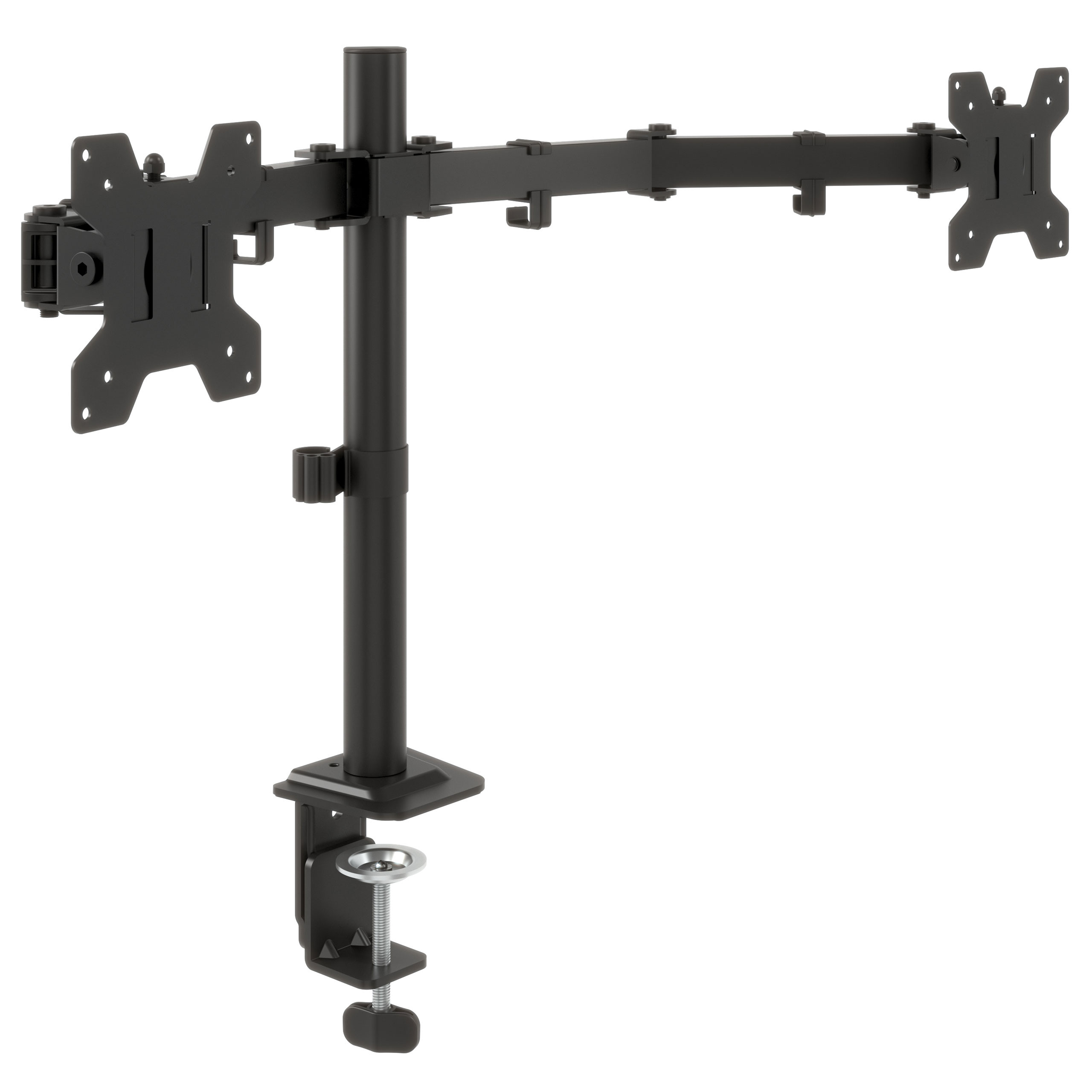 brazo monitor negro soporte monitor acero 1