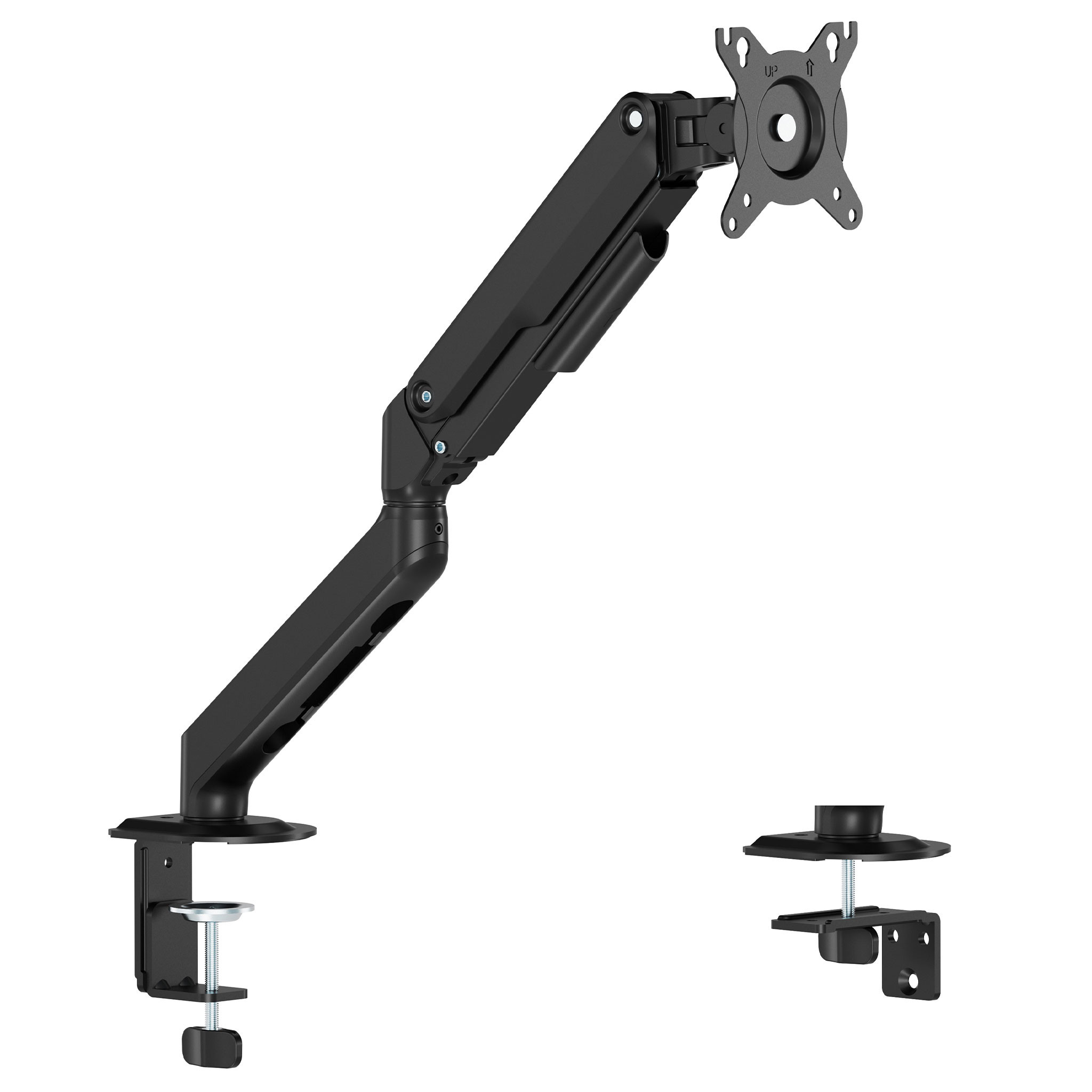 brazo monitor negro soporte monitor acero 1