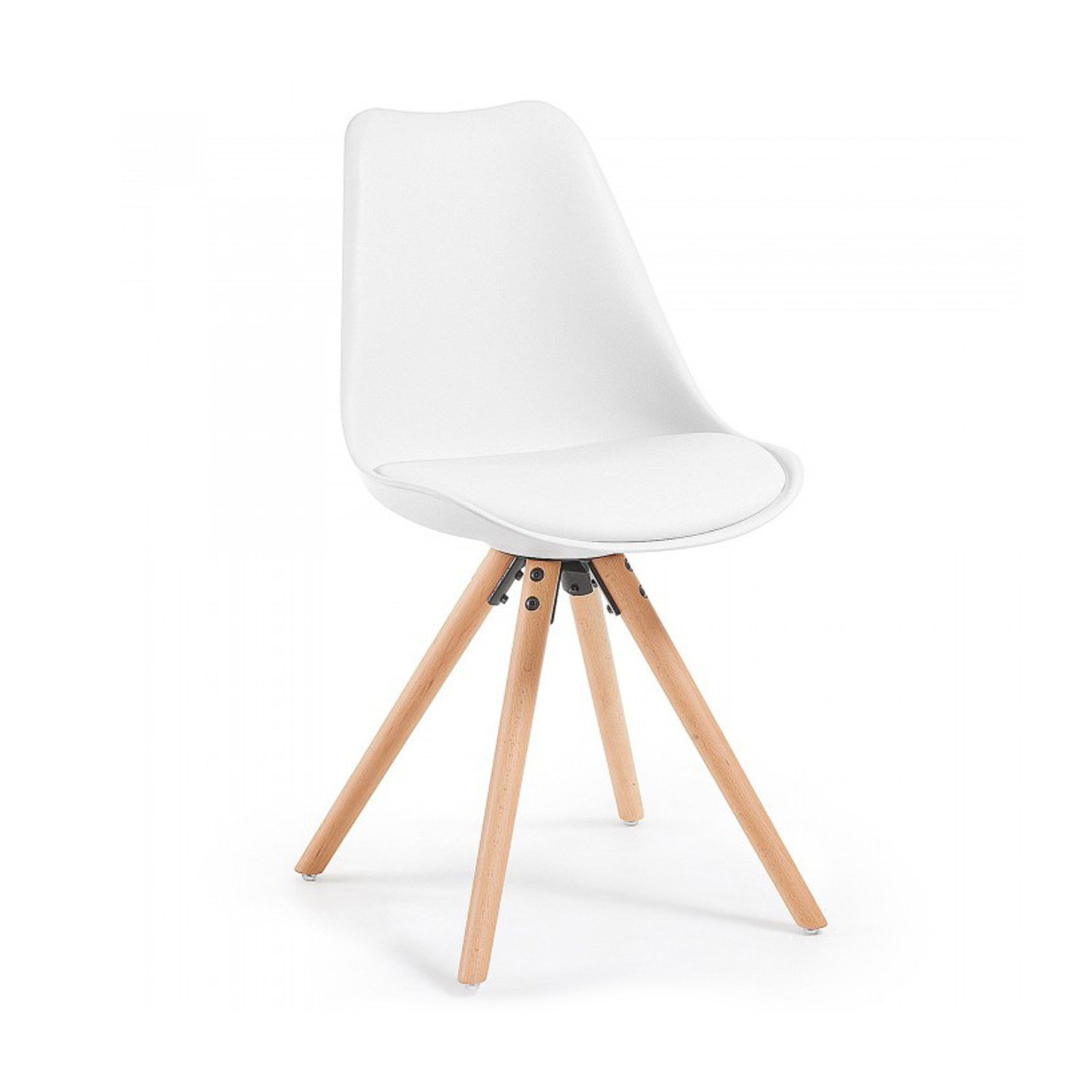 silla nordica blanco nordic silla patas de madera plastico 1