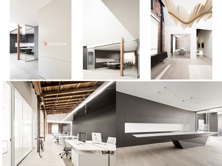 Arquitectura de oficinas modernas y luminosas