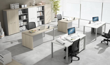 Muebles minimalistas para el trabajo
