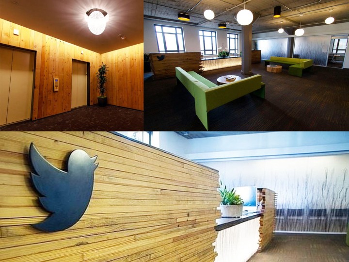 interior de las oficinas de twitter