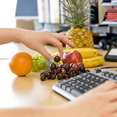 frutas y verduras en el trabajo