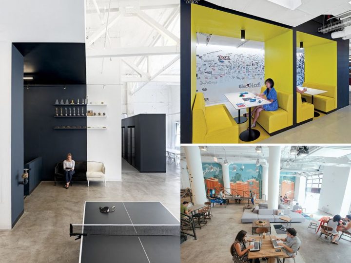 decoración oficinas modernas espacios multifuncionales