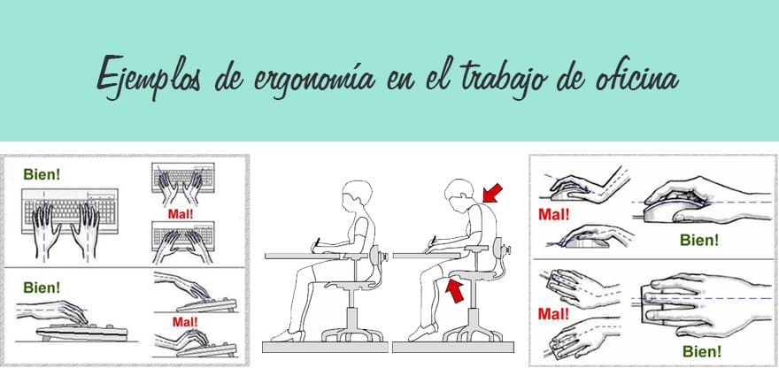 5 Ejemplos de ergonomía en el trabajo